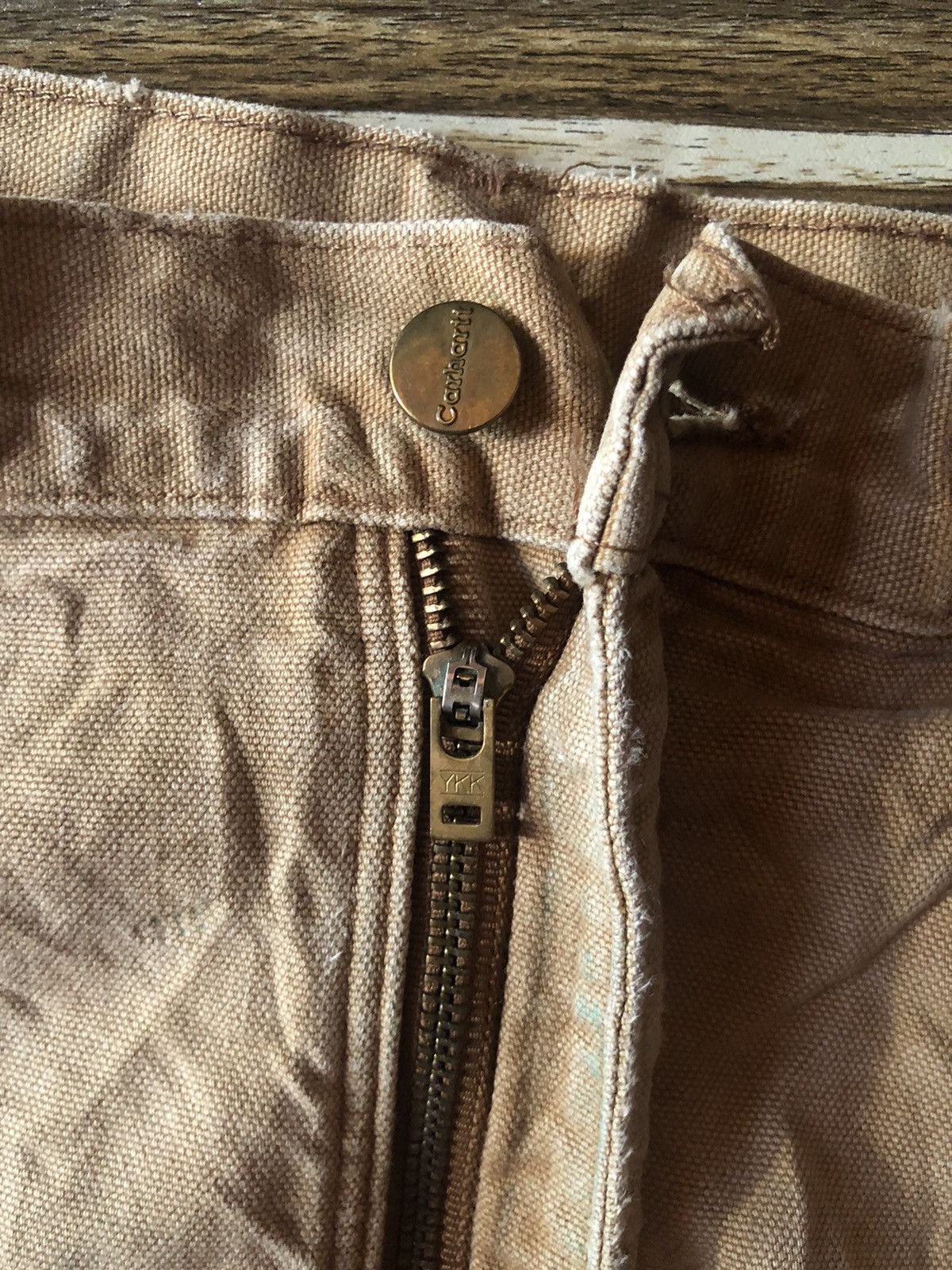Carhartt Carhartt Double knee Faded Tan Dirty Carpenter Pants Size US 40 / EU 56 - 13 Thumbnail
