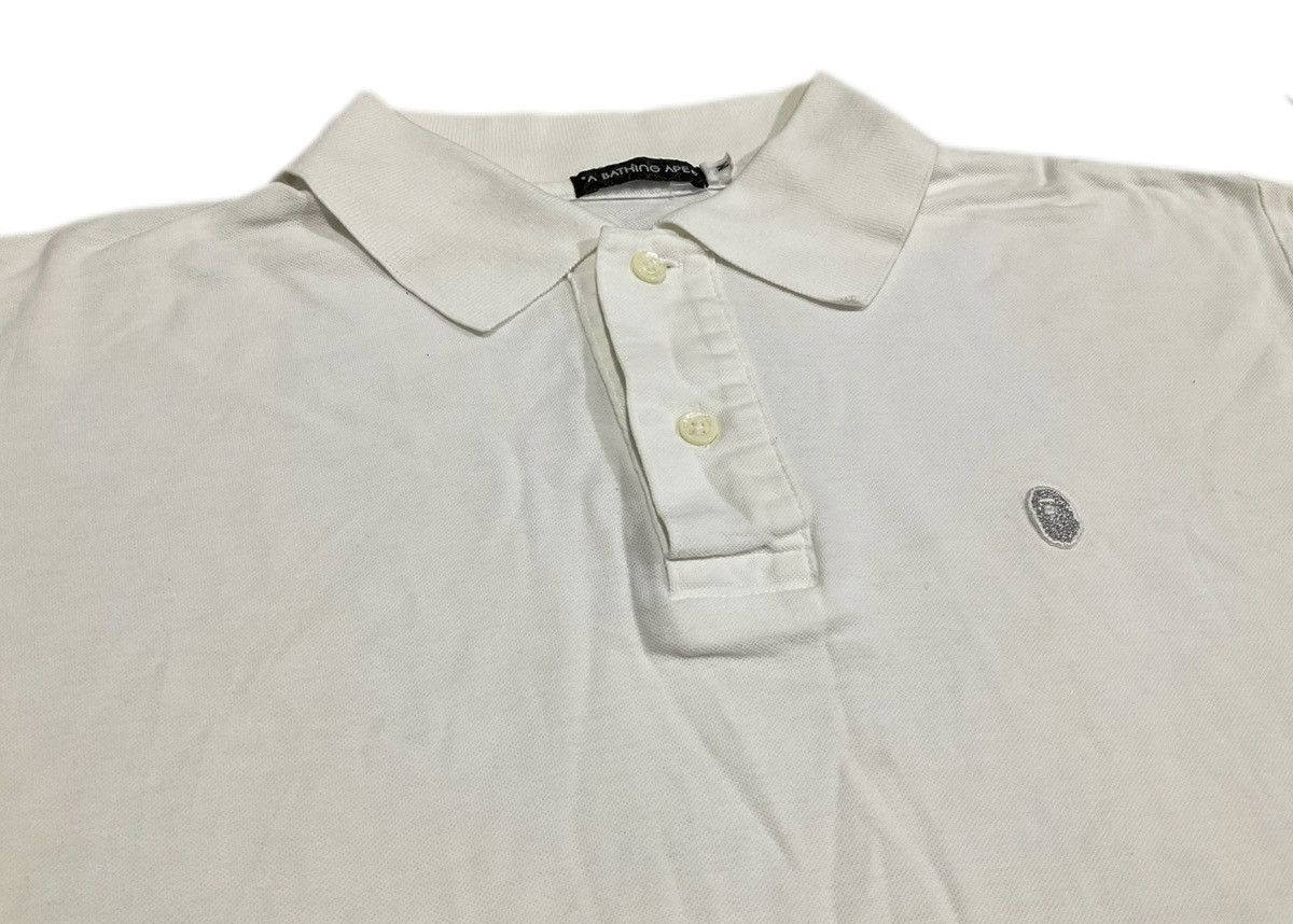Bape × Nigo 🔥A Bathing Ape Polo Shirt Silver Logo Embroidered Size US M / EU 48-50 / 2 - 1 Thumbnail