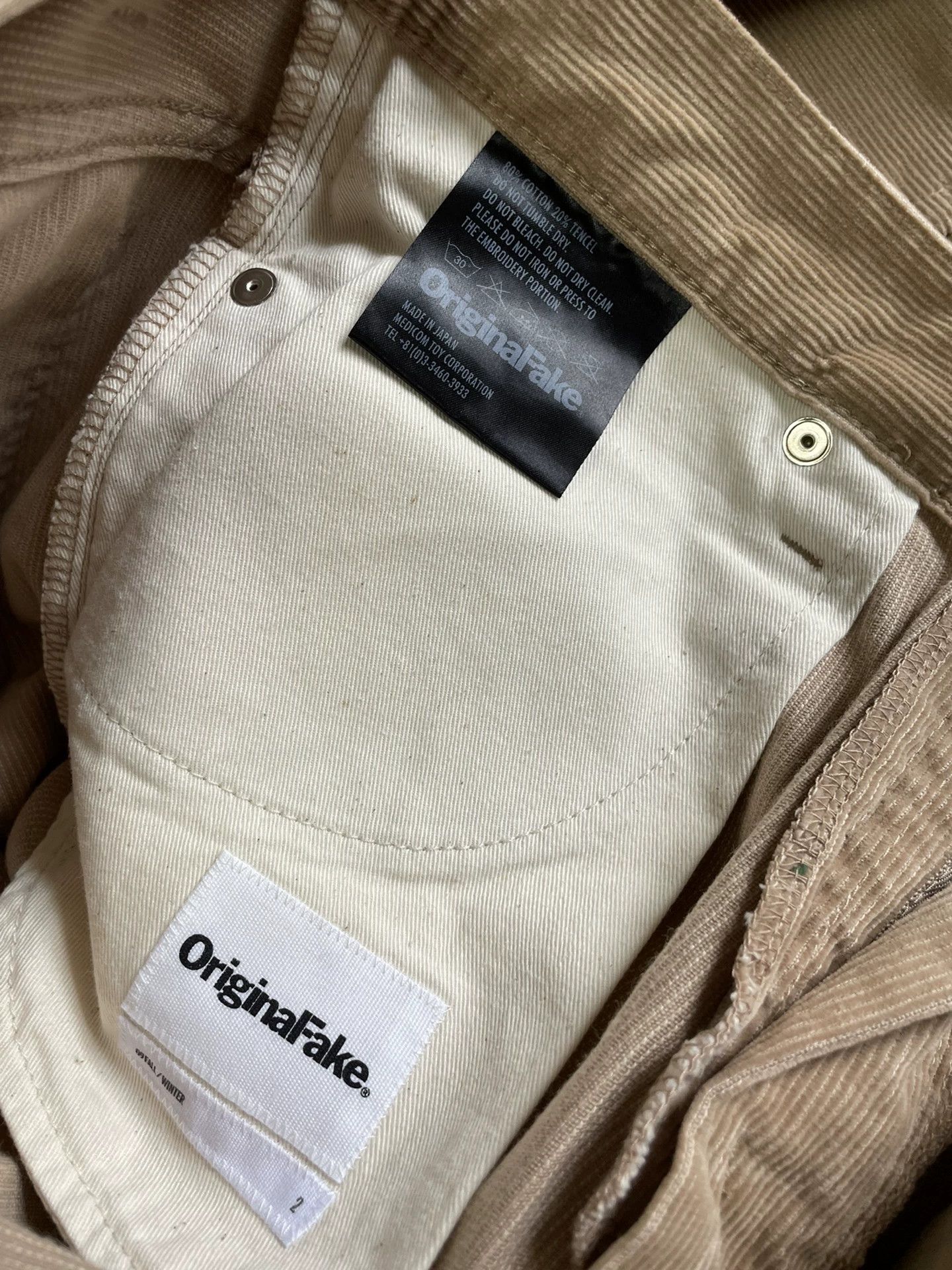 Original Fake OriginalFake 09AW XX Corduroy Back Pocket Pants New Size US 32 / EU 48 - 7 Thumbnail
