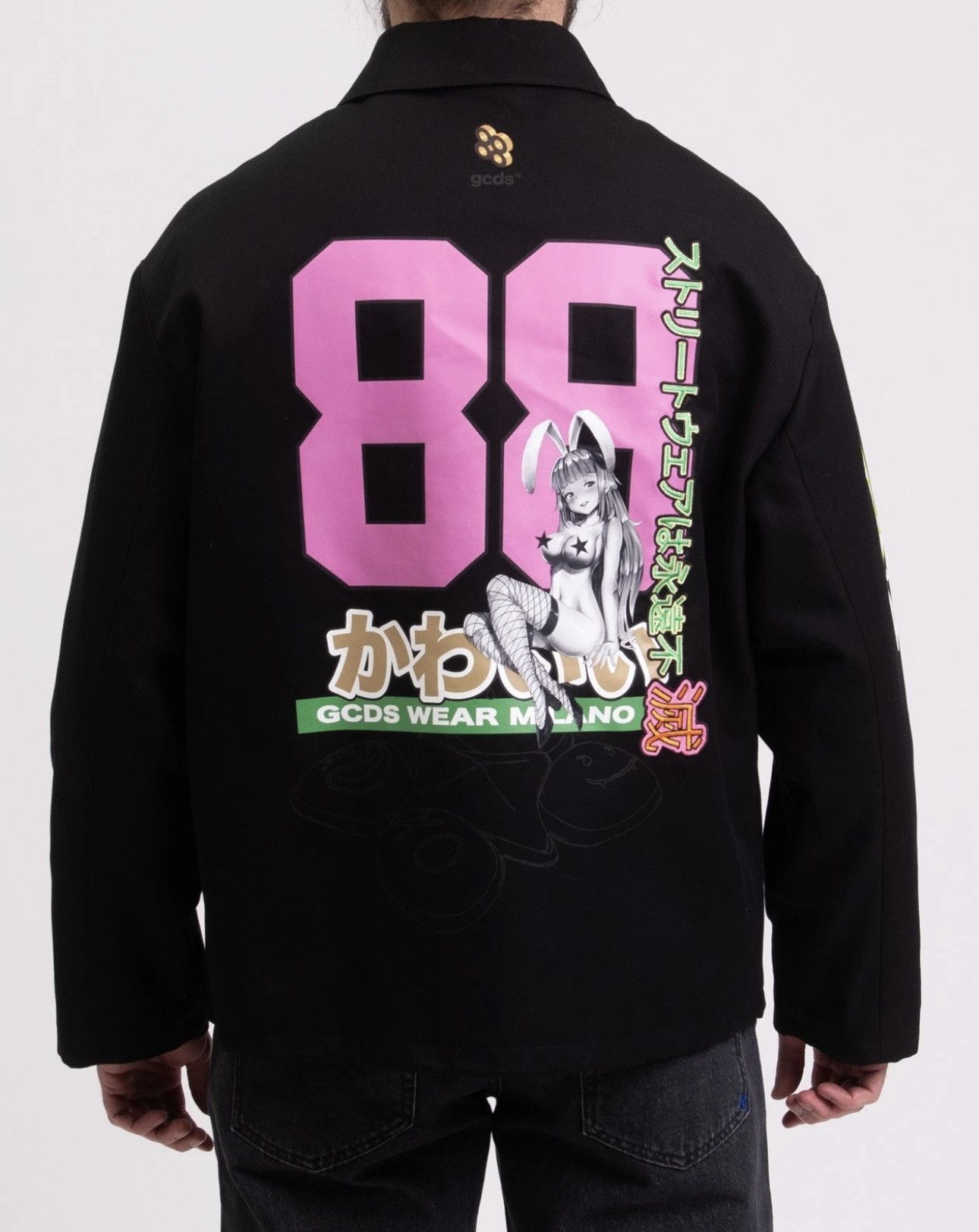 GCDS GCDS Racing Anime Logo Patch Zip Jacket Canvas Size US S / EU 44-46 / 1 - 7 Thumbnail