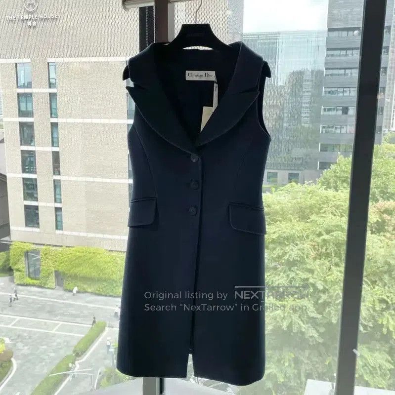 Dior Dior Black Wool Women's Dress . Size XXS / US 00 / IT 34 - 1 Thumbnail