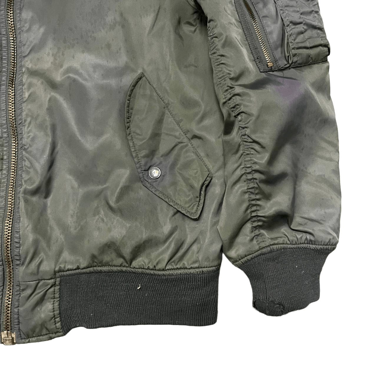 Japanese Brand Vintage Ma1 Bayleaf Military Bomber Flying Jacket Size US L / EU 52-54 / 3 - 4 Thumbnail