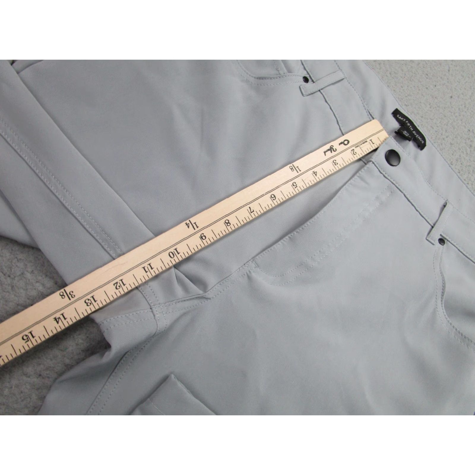 Saks Fifth Avenue Saks Fifth Avenue Pants Mens 36 Gray Stretch Ankle Golf Performance Five-Pocket Everyday Casual Workwear Straight Leg Size US 36 / EU 52 - 5 Thumbnail
