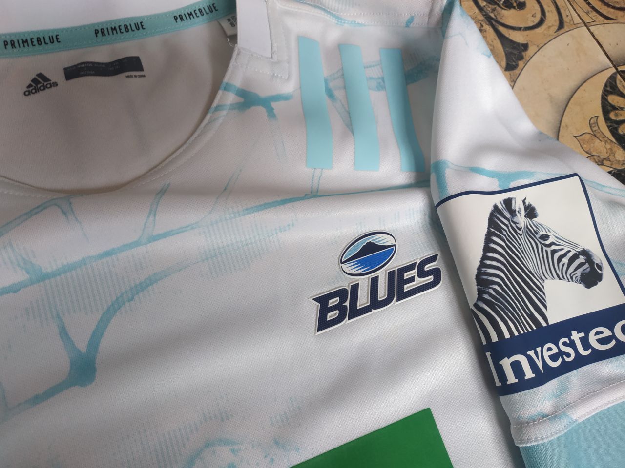 Adidas Adidas Auckland Blues 2021 Away Rugby Jersey Primeblue Size US L / EU 52-54 / 3 - 5 Thumbnail