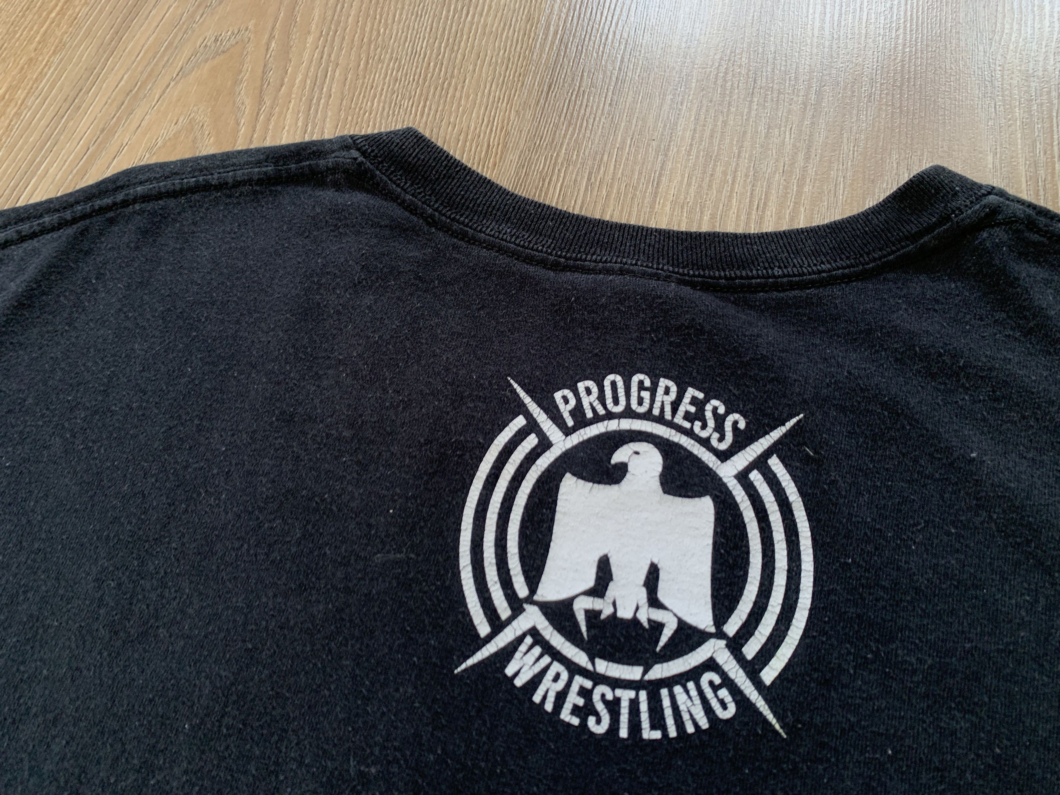 WWE Gildan Progress Wrestling Worldwide Printed T-Shirt Size US L / EU 52-54 / 3 - 6 Thumbnail