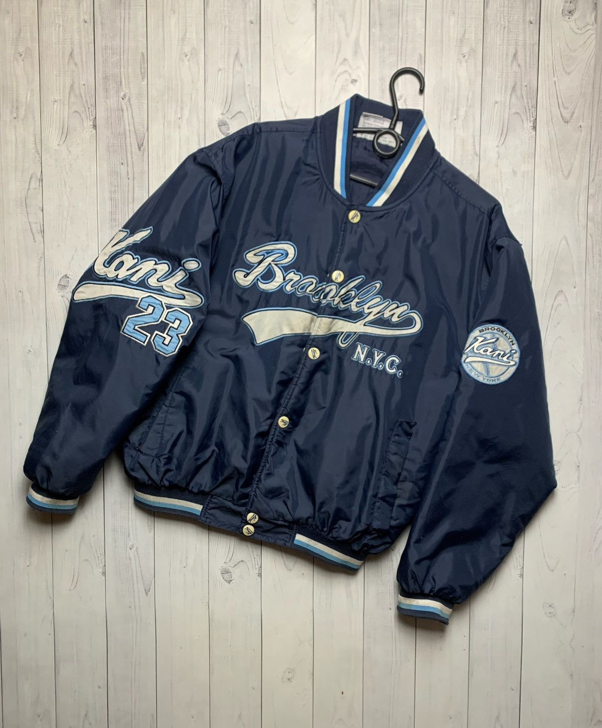 Karl Kani × Vintage Vintage Karl Kani bomber jacket rap Y2K size M big logo Size US M / EU 48-50 / 2 - 2 Thumbnail