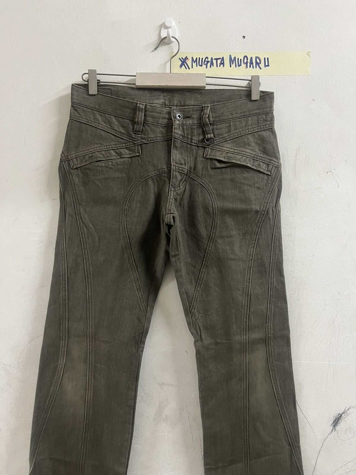Hysteric Glamour × Japanese Brand JAPAN BRAND NICOLE CLUB DISTRESSED DENIM PANT Size US 32 / EU 48 - 8 Thumbnail