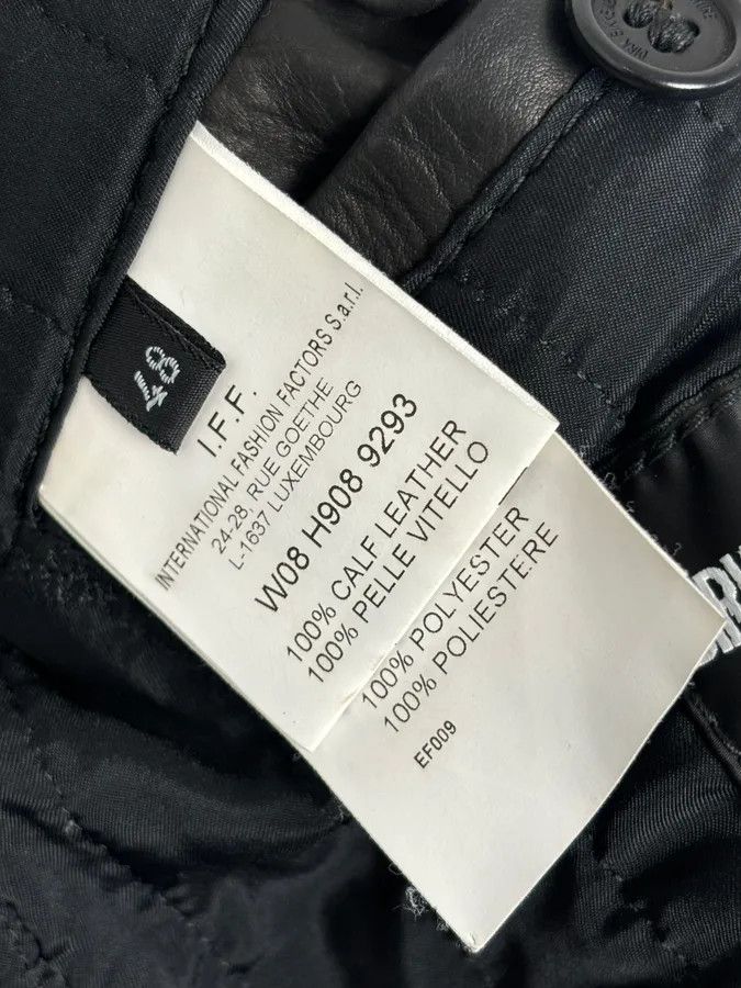 Dirk Bikkembergs AW2008 Dirk Bikkembergs Black Leather Contrast Block Jacket Size US M / EU 48-50 / 2 - 12 Thumbnail