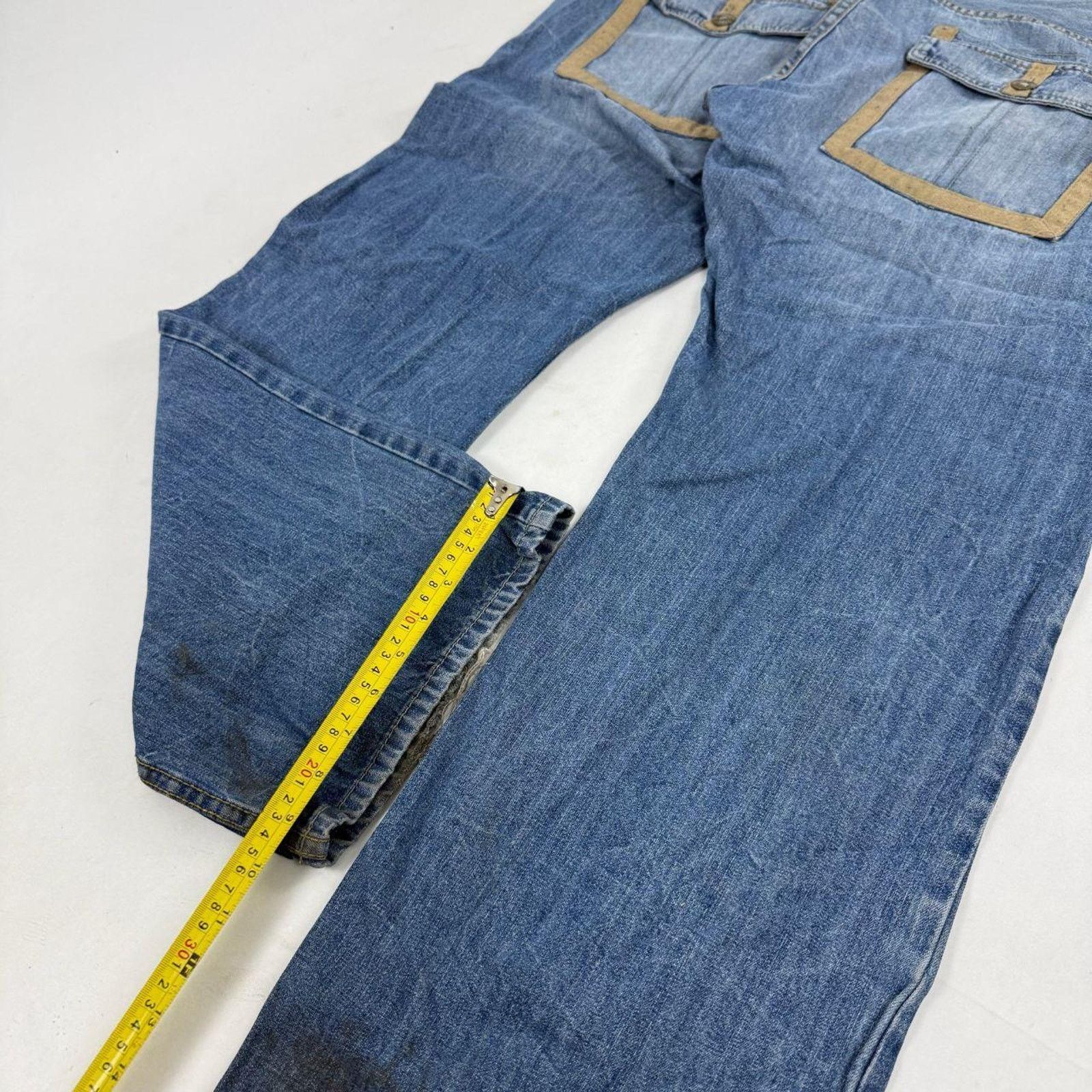Enyce × Japanese Brand × Vintage Vintage y2k distressed enyce archive embroidered baggy jeans Size US 40 / EU 56 - 4 Thumbnail