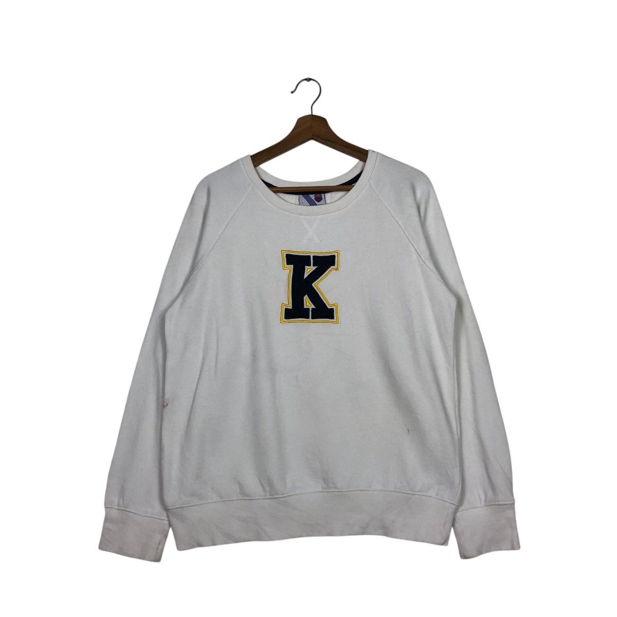 Japanese Brand × Vintage 📌Vintage Sweatshirt Rich White K.Swiss Small Pony Size US L / EU 52-54 / 3 - 2 Thumbnail