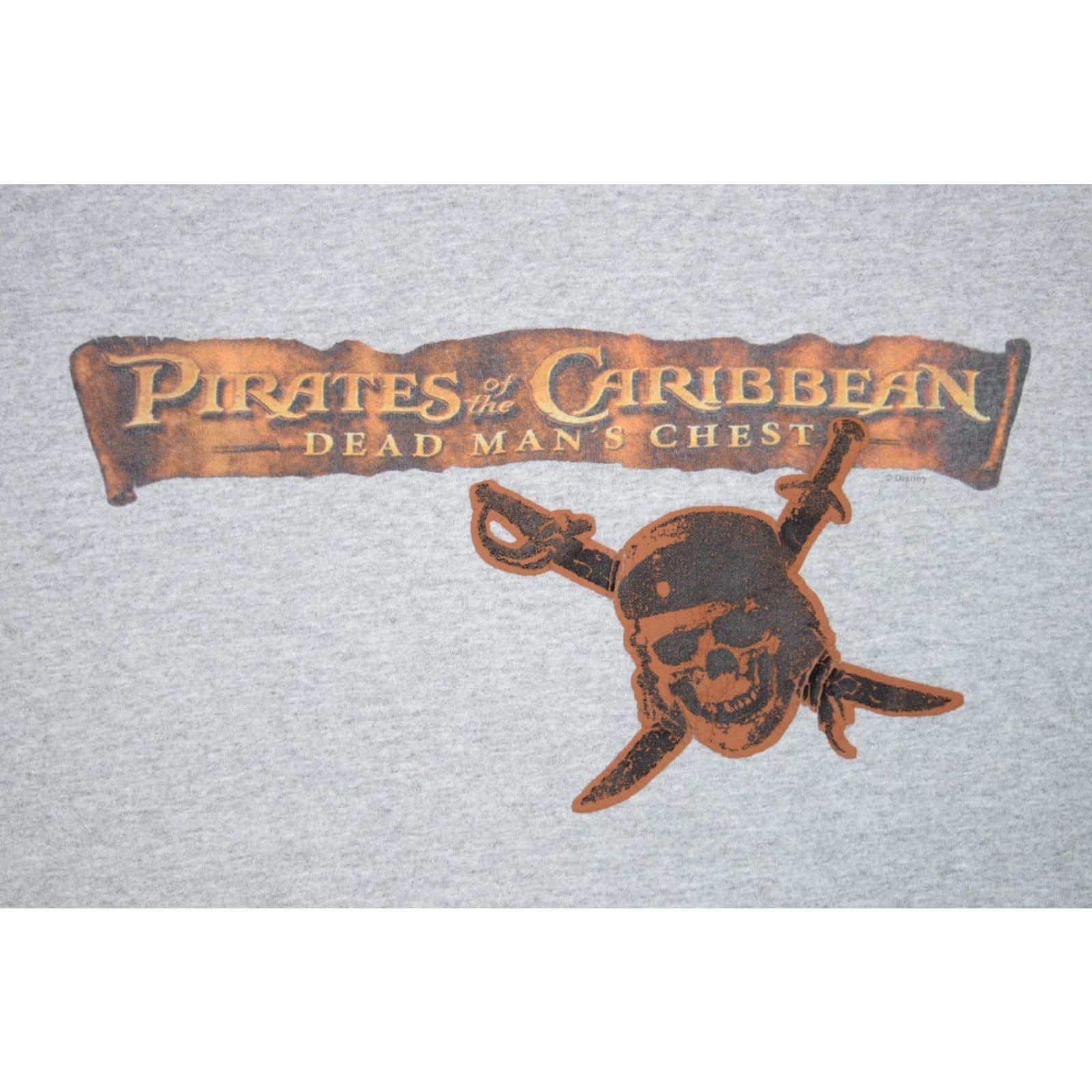 Disney VINTAGE Disney Pirates of the Caribbean Dead Man's Chest T-Shirt Men XL Gray Movie Logo Shirt Size US XL / EU 56 / 4 - 2 Thumbnail
