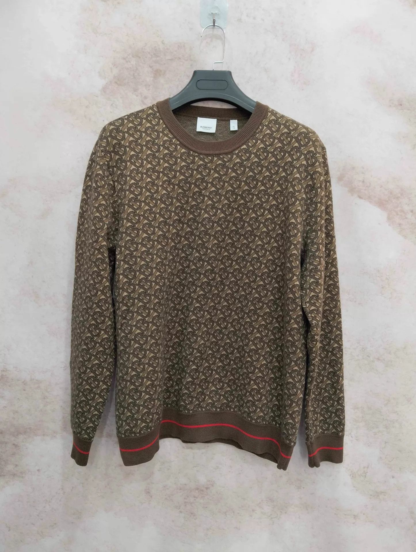 Burberry Burberry Allover Print Wool Pullover XL 95 New Size XL / US 12-14 / IT 48-50 - 1 Thumbnail
