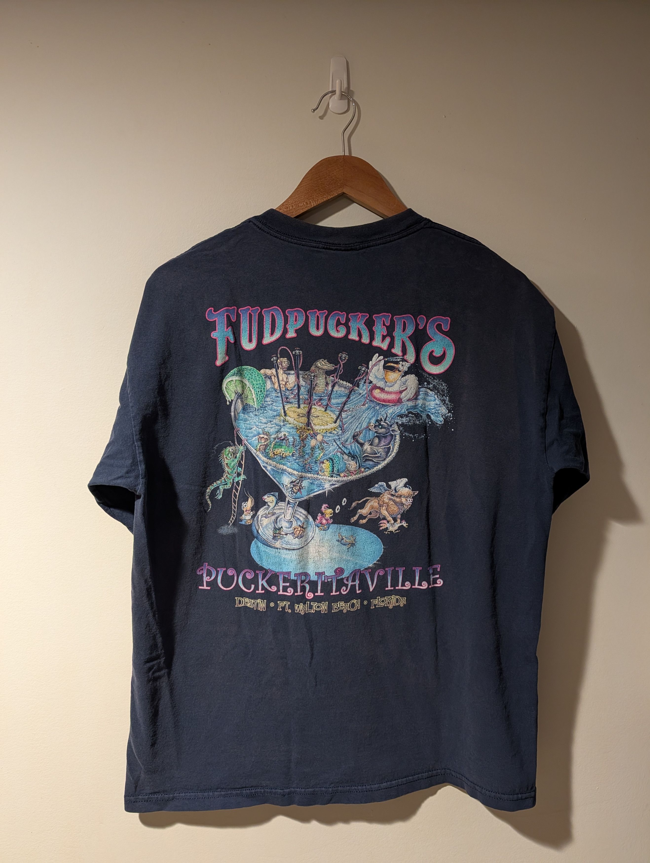 Vintage Y2K FudPuckers Puckerritaville Jimmy Buffet T-Shirt