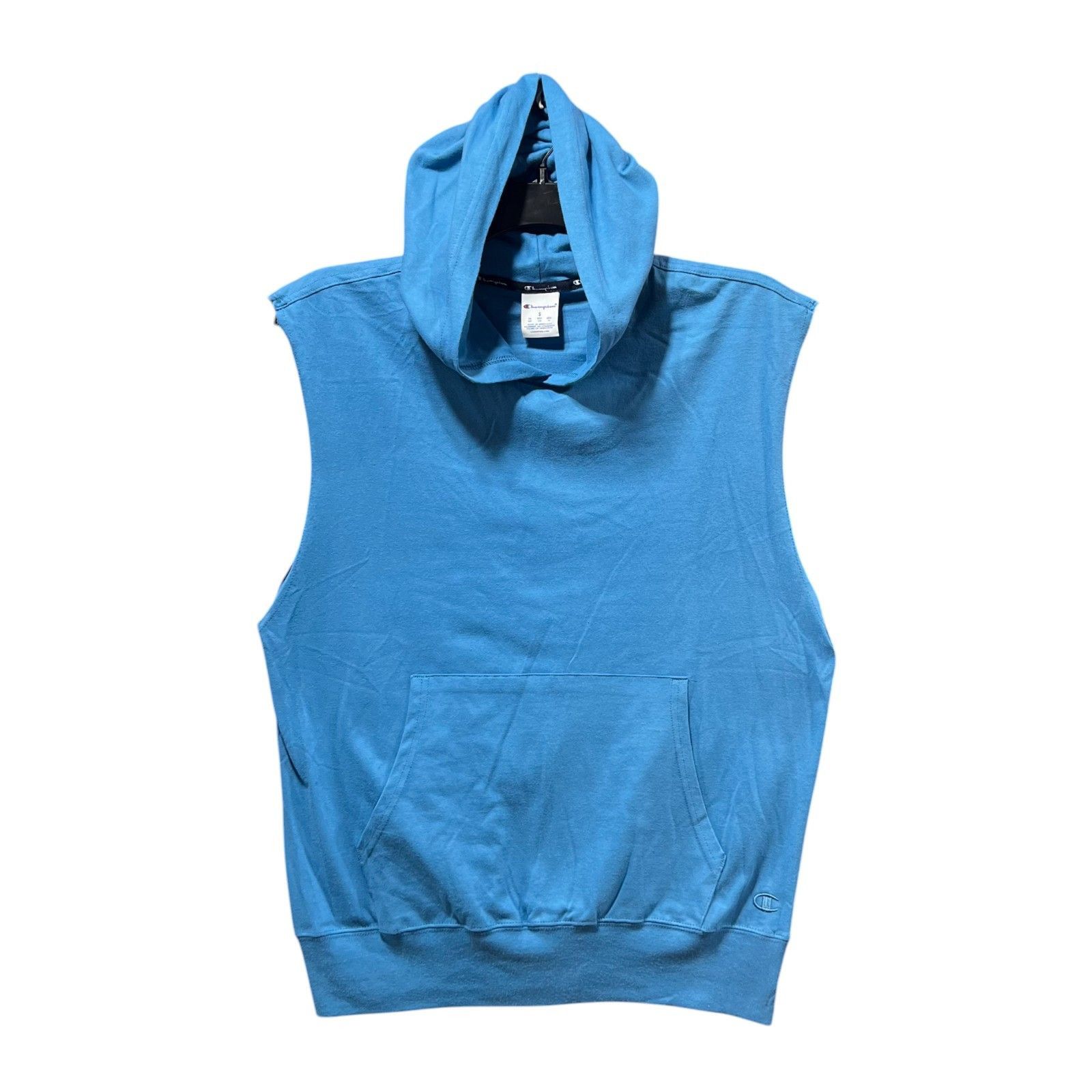 Champion Champion - Men's Sleeveless Hoodie - Light Blue - Small Size US S / EU 44-46 / 1 - 3 Thumbnail