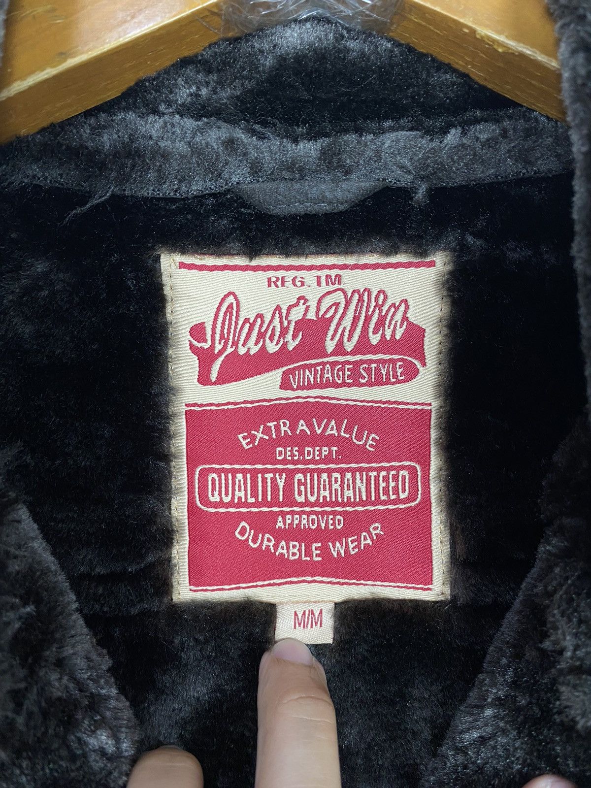 Japanese Brand Rare‼️ Shearling Jacket Just Win Size US M / EU 48-50 / 2 - 8 Thumbnail