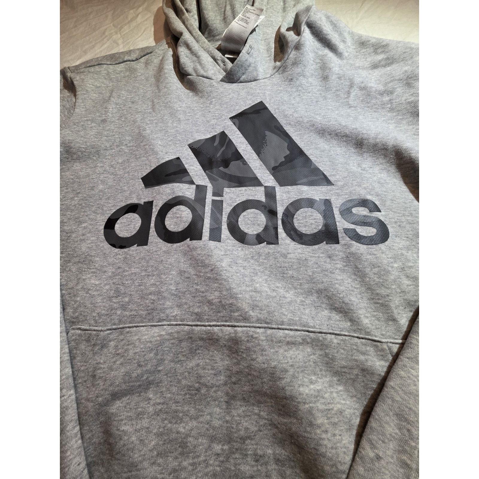 Adidas Adidas Men's Size Xl Grey Pullover Hoodie Size US XL / EU 56 / 4 - 2 Thumbnail