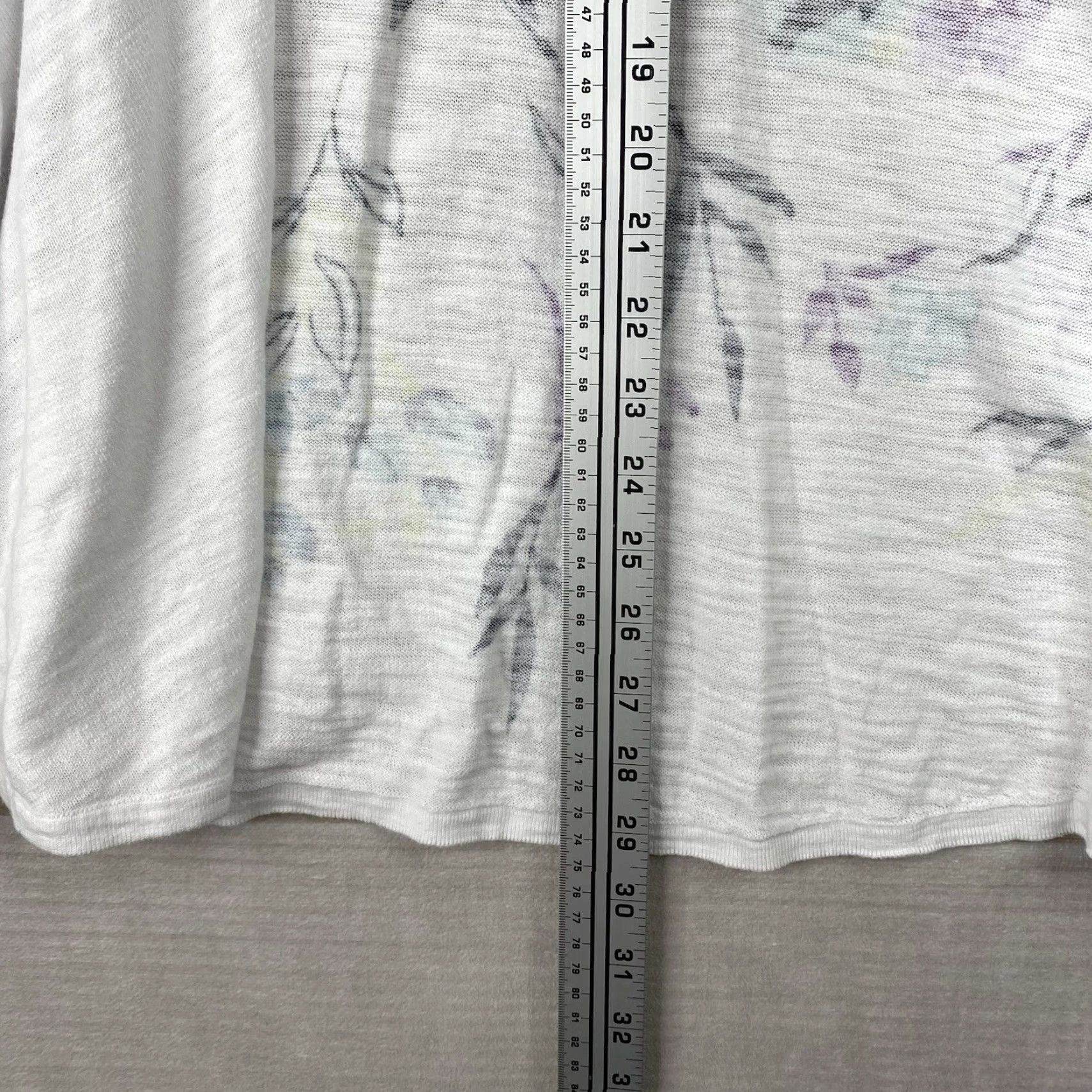 Vintage CJ Banks Cardigan Sweater Womens XL White Floral Open Front NWT Duster Artsy Open Front Casual Knit Shirt? Size XL / US 12-14 / IT 48-50 - 6 Thumbnail