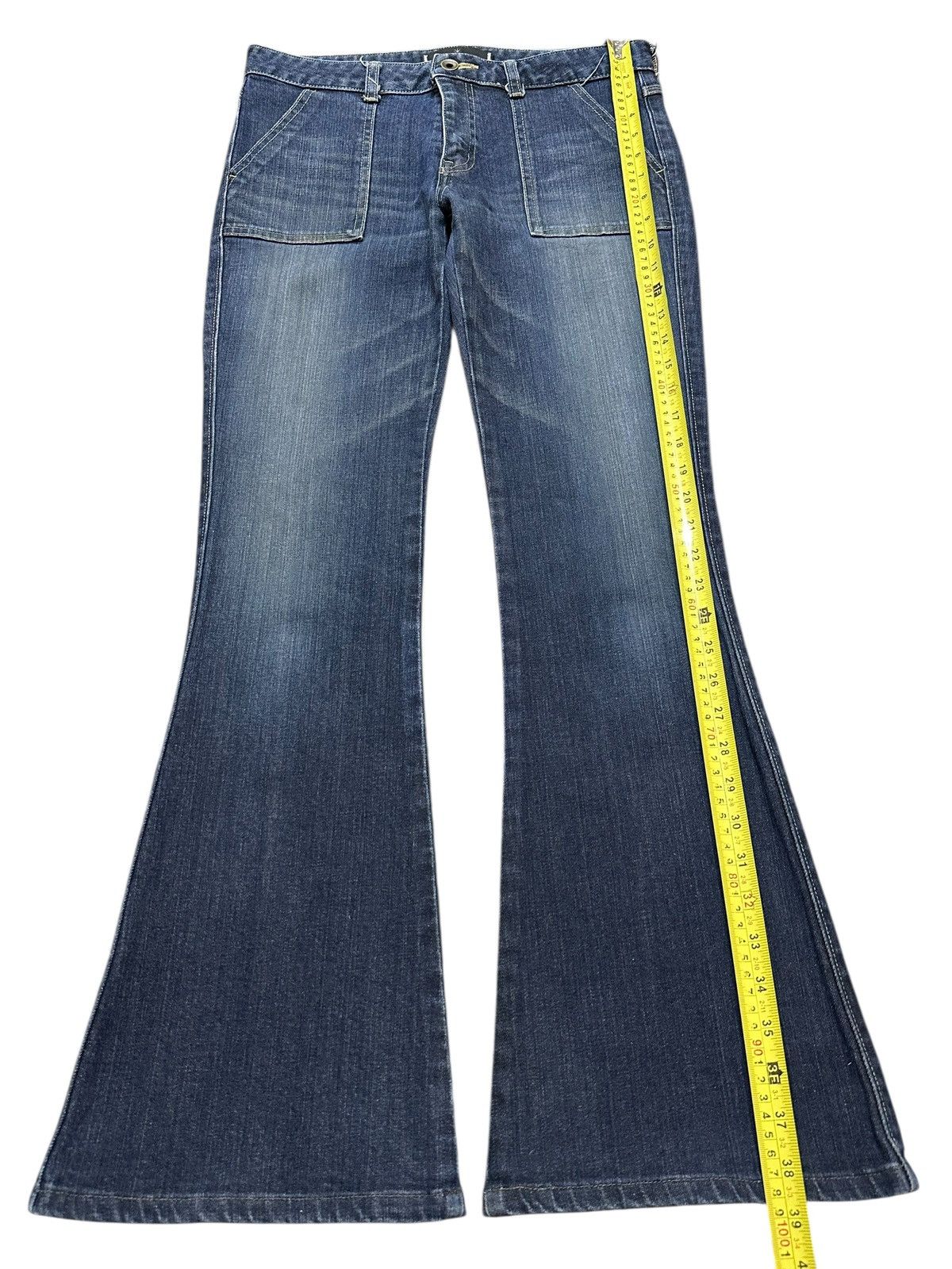 Hysteric Glamour Vintage Japanese Brand Faded Wash Style Flare Jeans Size US 30 / EU 46 - 12 Thumbnail