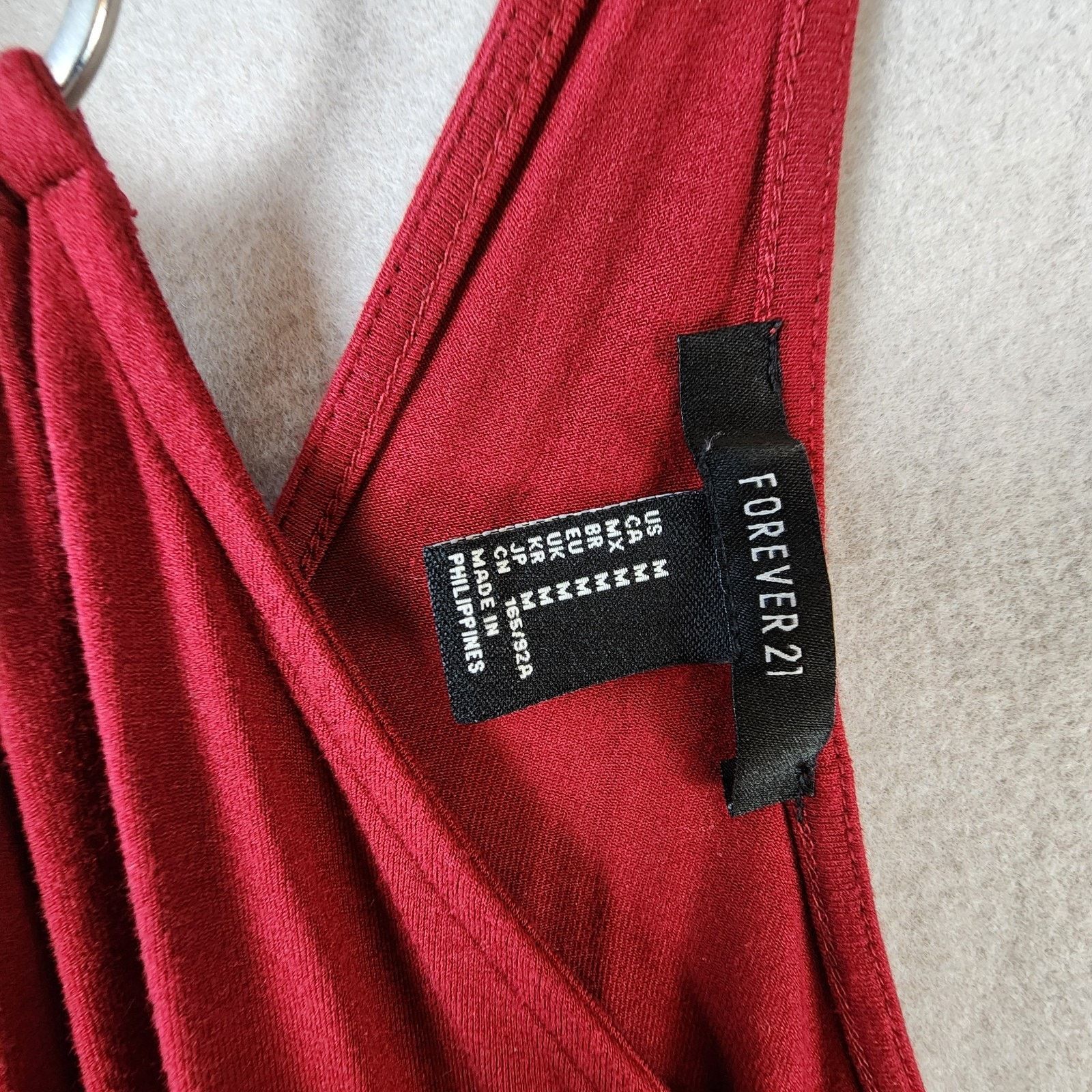 Forever 21 Forever 21 Halter Ring Cut-Out Mini Dress Medium Red Size M / US 6-8 / IT 42-44 - 8 Thumbnail