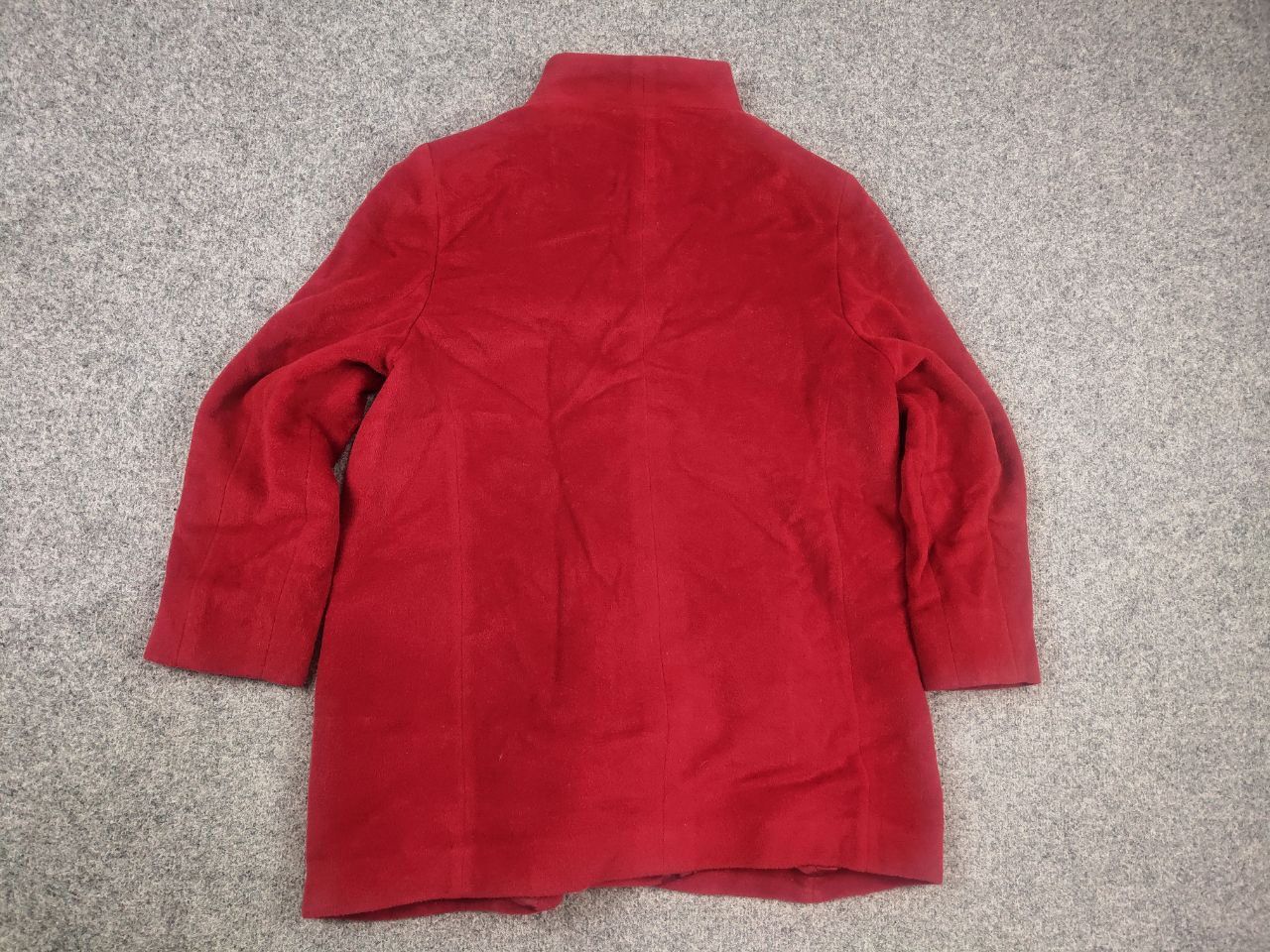 Cinzia Rocca Cinzia Rocca Due coat Red alpaca stand-up collar Jacket Size XL / US 12-14 / IT 48-50 - 11 Thumbnail