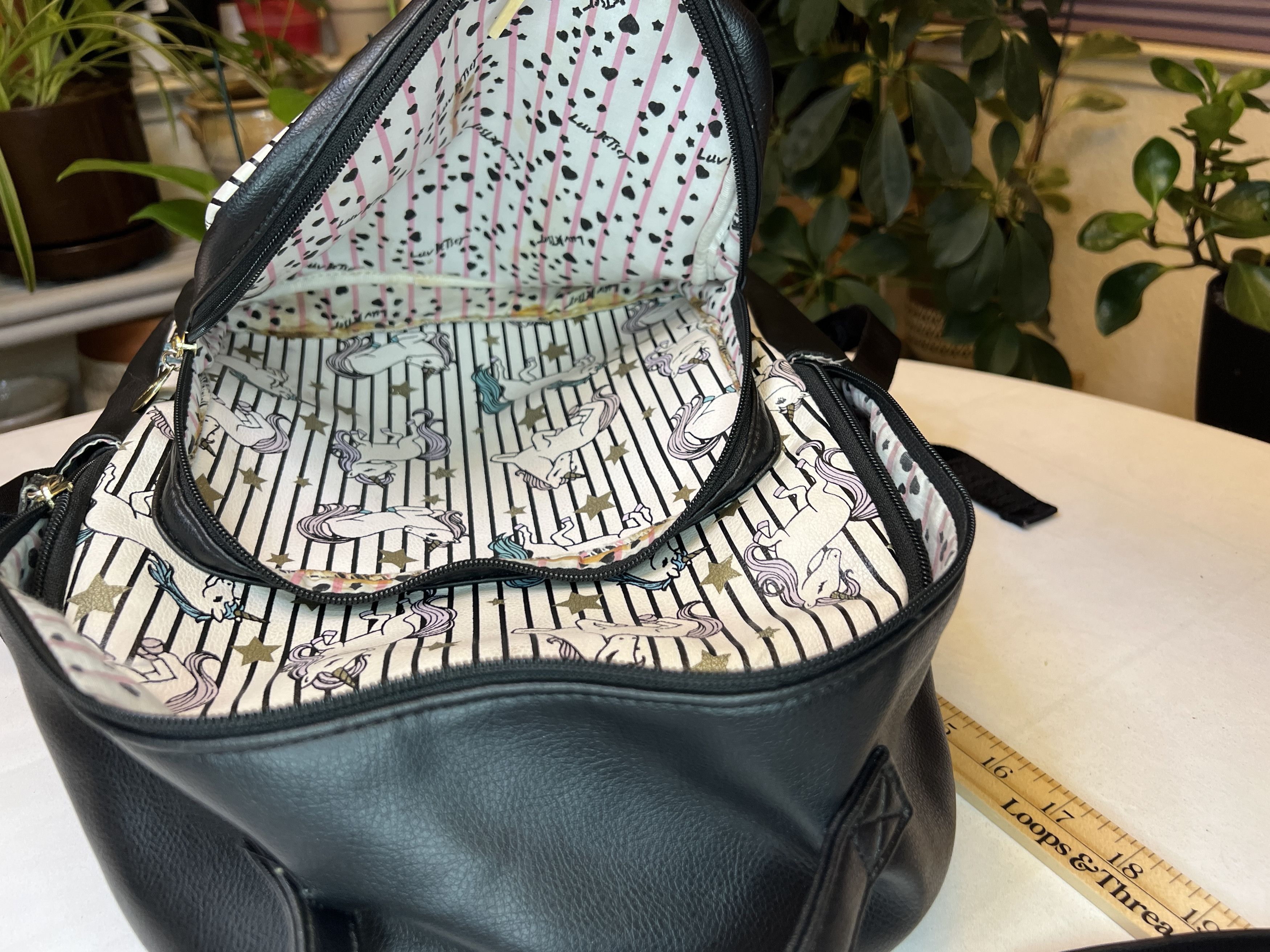 Betsey Johnson Betsey Johnson Unicorn Backpack Large with Makeup Bag Size ONE SIZE - 8 Thumbnail