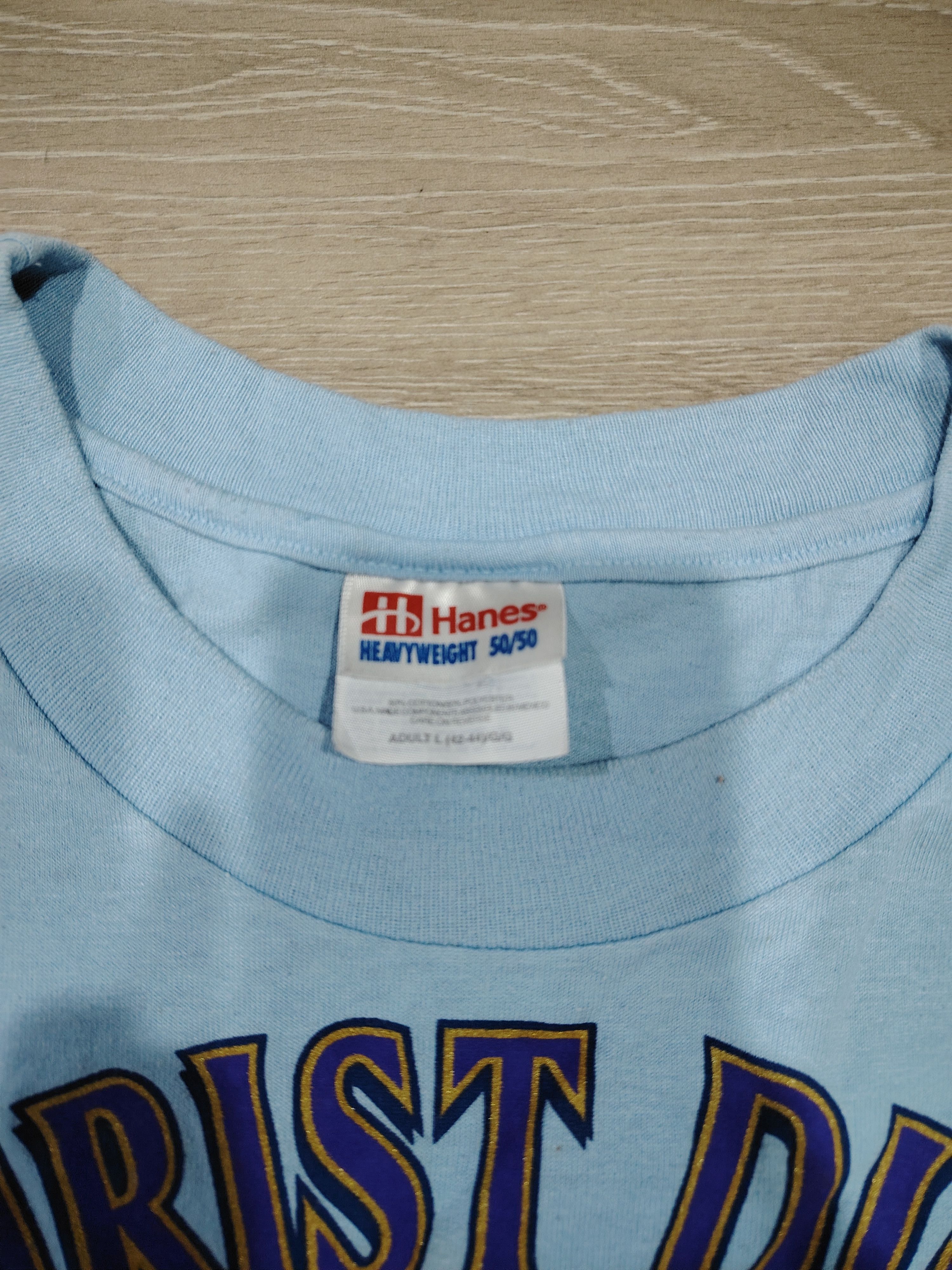 Vintage Christ Died For Our Sins T-shirt Hanes 50/50 Size US L / EU 52-54 / 3 - 5 Thumbnail