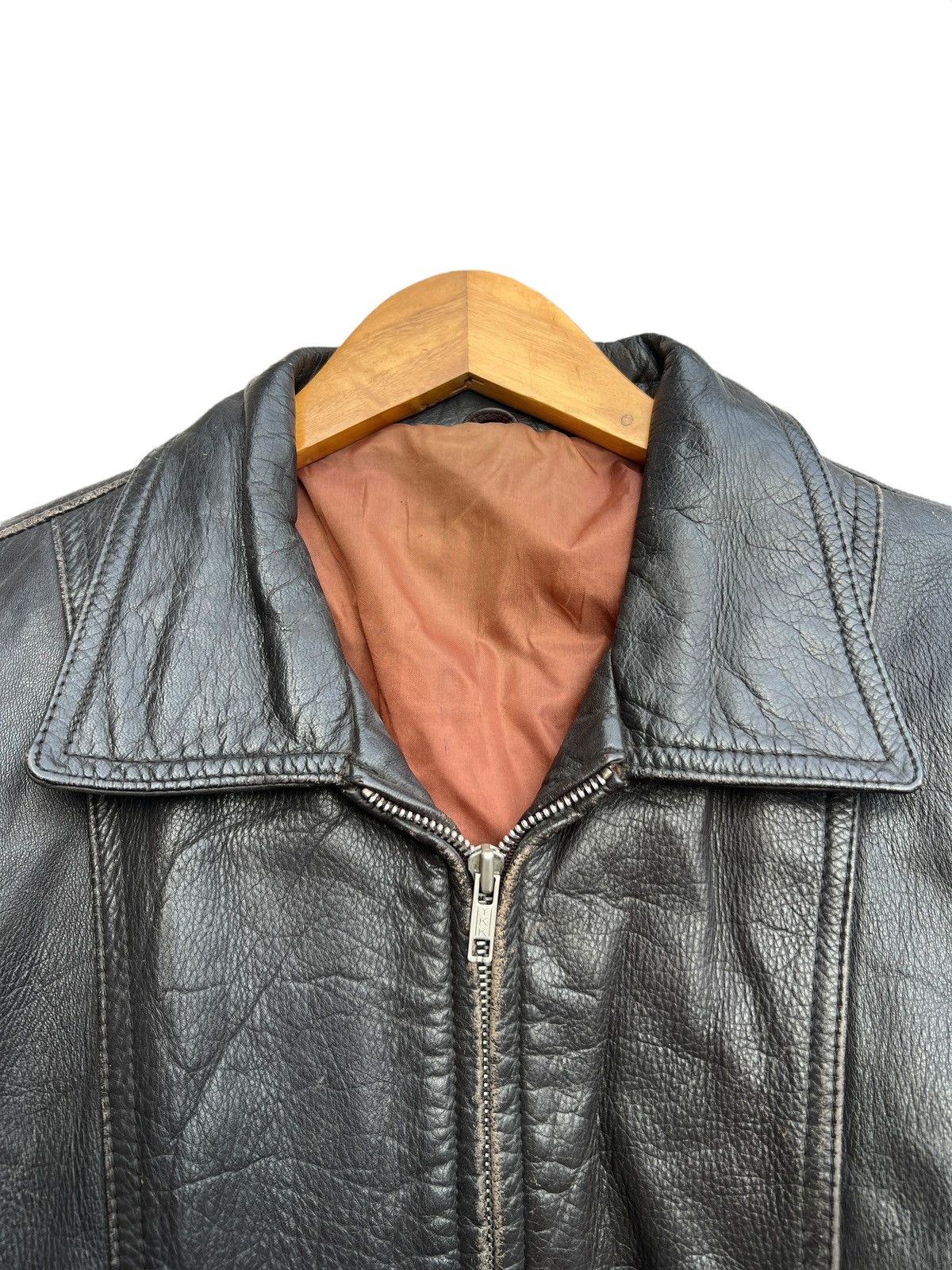 Vintage Vintage 80s Black Bomber Leather Jacket Size US M / EU 48-50 / 2 - 7 Thumbnail