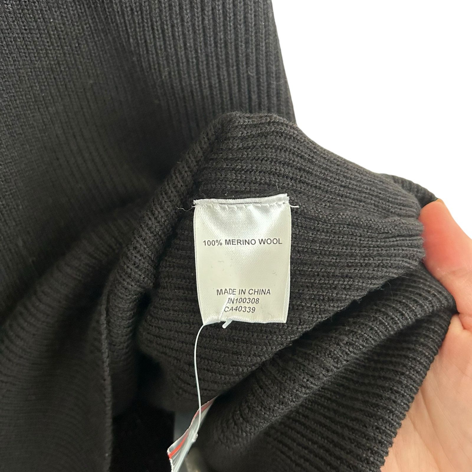 Peter Millar Peter Millar Crown Black Merino Wool Apres Ski Sweater Sz L Size US L / EU 52-54 / 3 - 4 Thumbnail