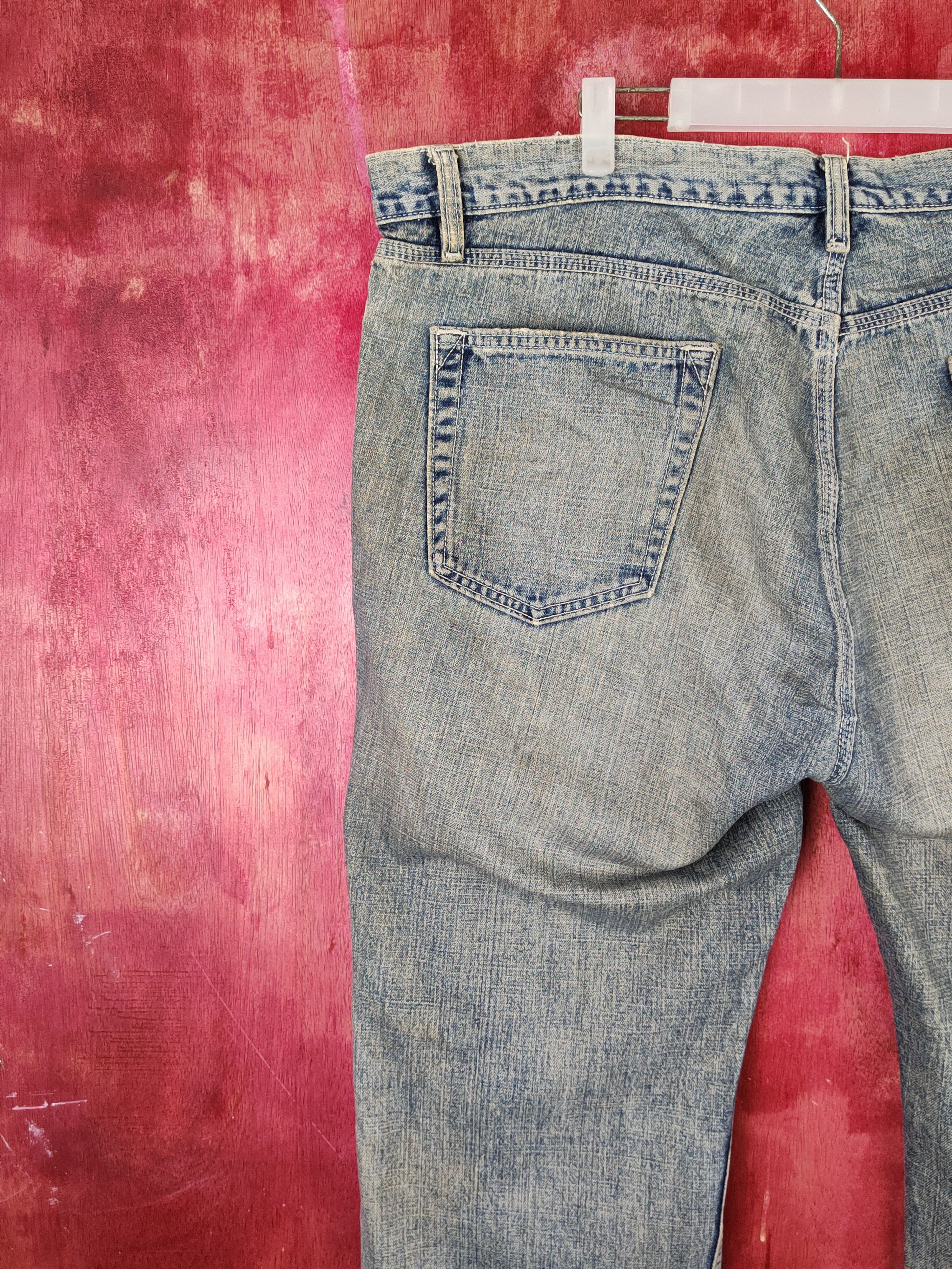 Levi's Levi's Dark Blue Faded Distressed Ripped Jeans #S1695 Size US 42 / EU 58 - 10 Thumbnail