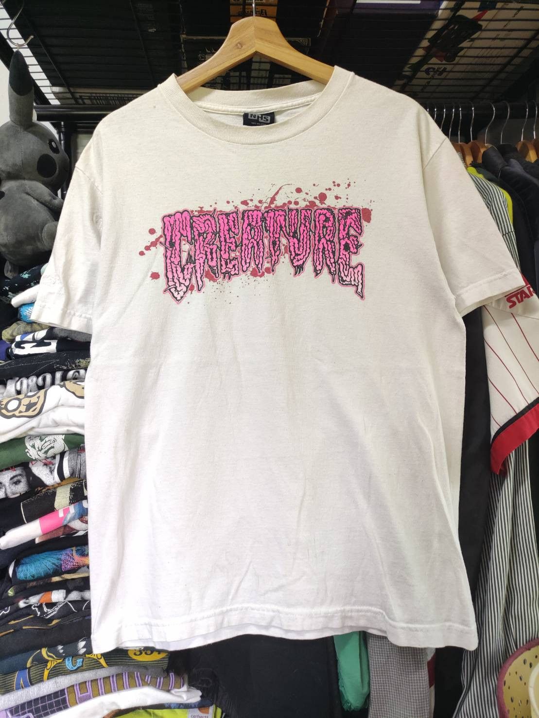 Vintage Vtg 90's Creature Skateboard " BrainZombie " Logo T-Shirt Size US M / EU 48-50 / 2 - 2 Thumbnail