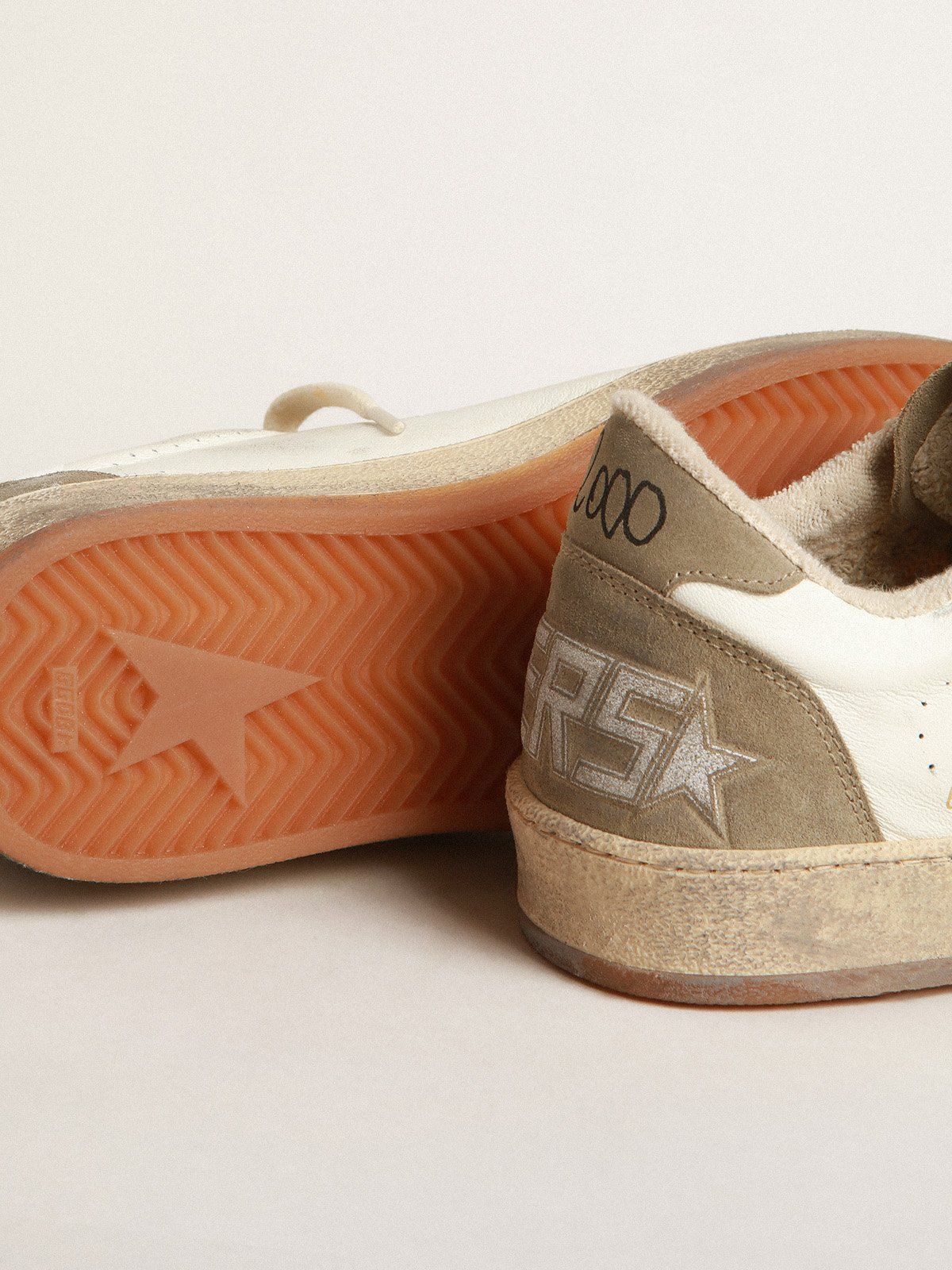 Golden Goose o1w1db10725 Ball Star Low-Top Sneakers in White/Brown Size US 6 / EU 39 - 3 Thumbnail