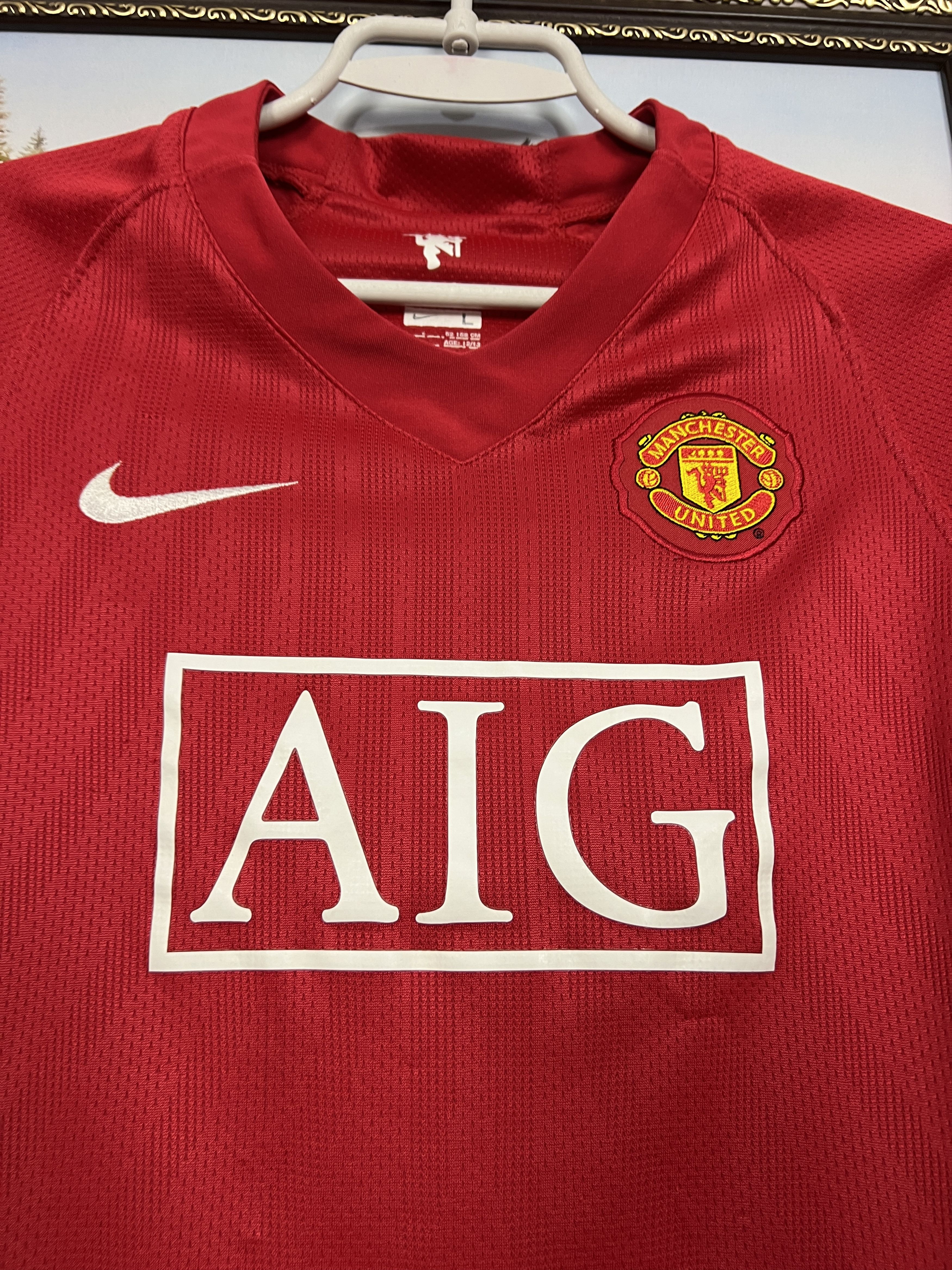 Nike Manchester United football shirt Soccer Jersey Boys 13 Size US XXS / EU 40 - 3 Thumbnail