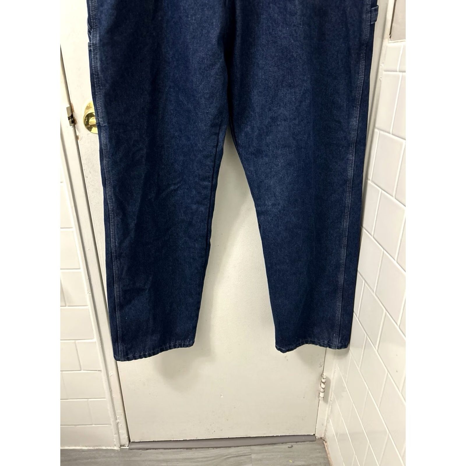 Wrangler Wrangler Authentics Jeans Mens Carpenter Denim 36x32 Blue Lined Insulated Pockets Regular Inseam 32 Winter Fall Mens Size US 36 / EU 52 - 3 Thumbnail