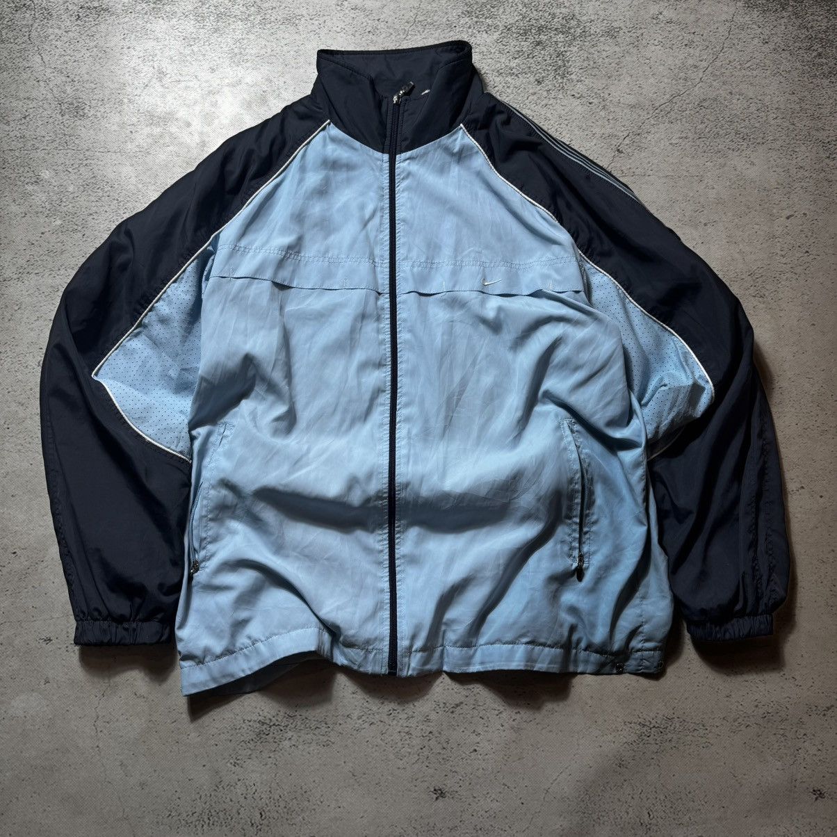 Nike vintage 90s nike zip hoodie drill Size US M / EU 48-50 / 2 - 1 Thumbnail