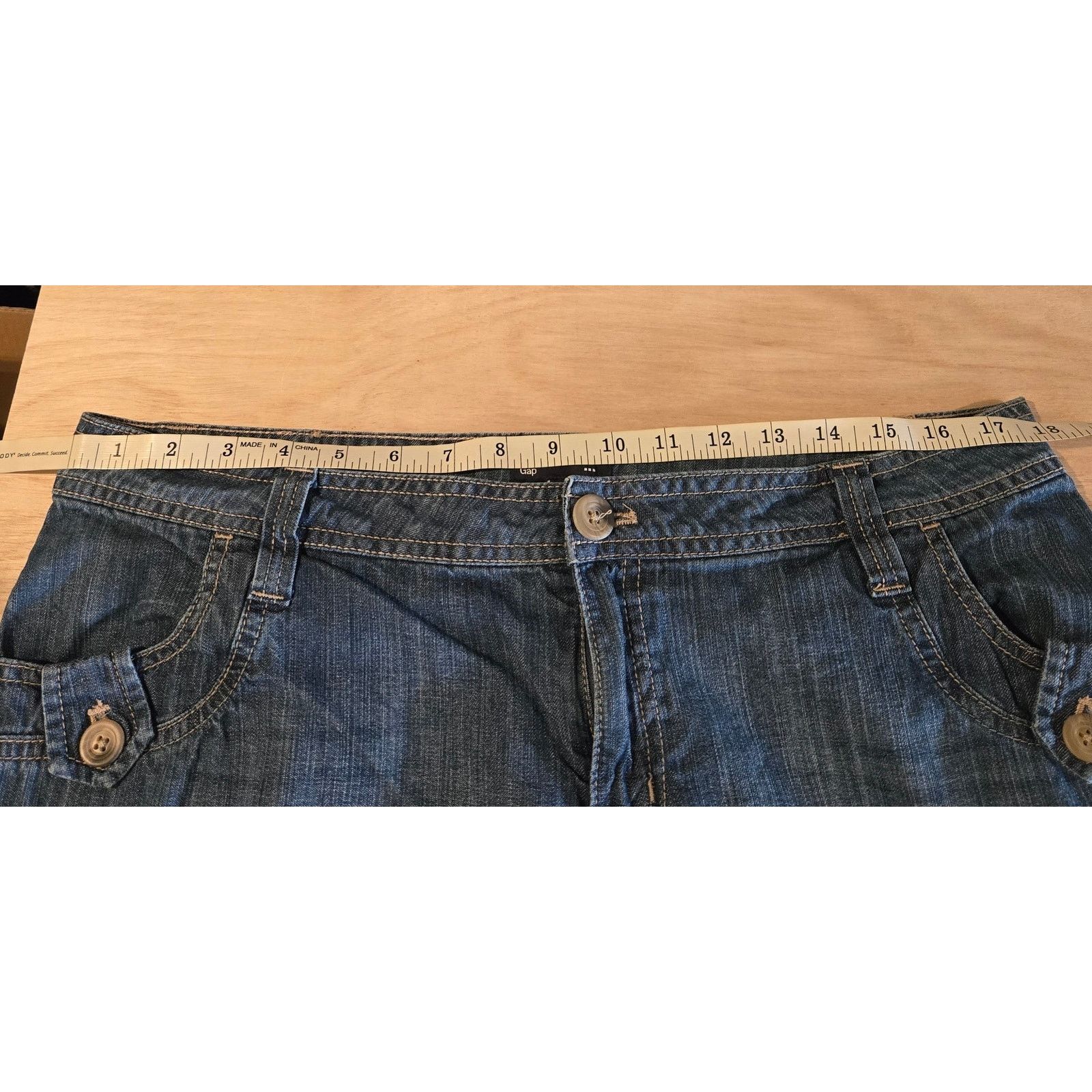 Gap Gap Factory wide leg sailor pocket jeans sz 14 Size 36" / US 14 / IT 50 - 5 Thumbnail