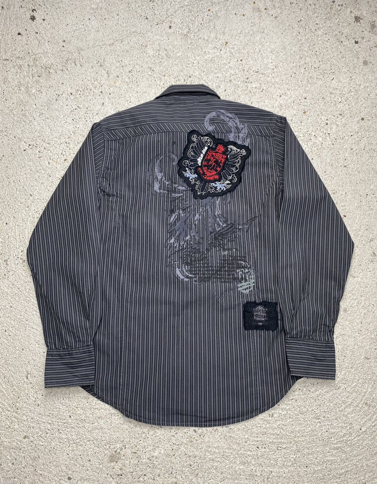 Affliction Vintage affliction striped shirt avant agrde archive vintage Size US M / EU 48-50 / 2 - 1 Thumbnail