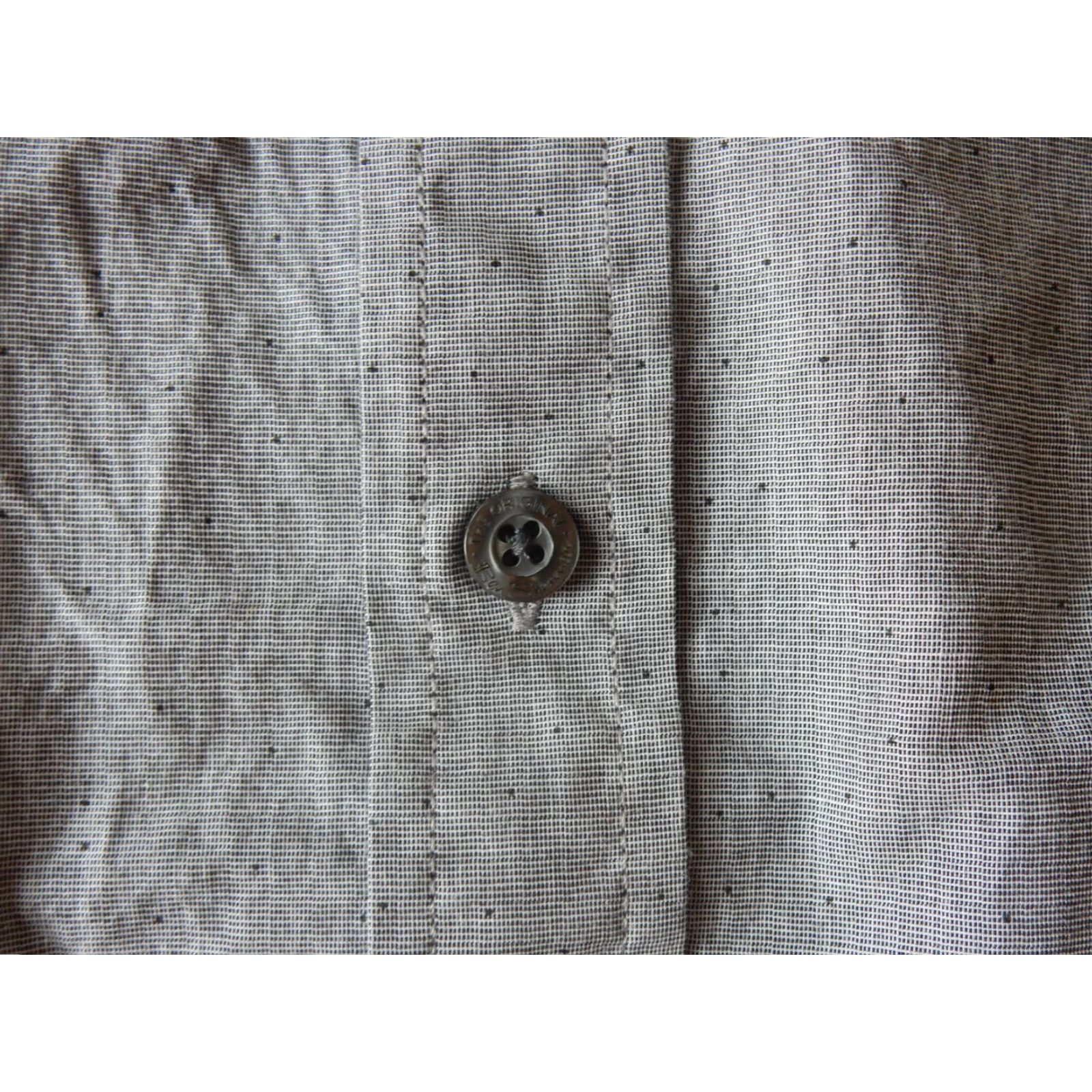 Ben Sherman Ben Sherman Men's Long Sleeve Button Front Shirt Size L Gray Polka Dot Shirt Mens Size US S / EU 44-46 / 1 - 5 Thumbnail