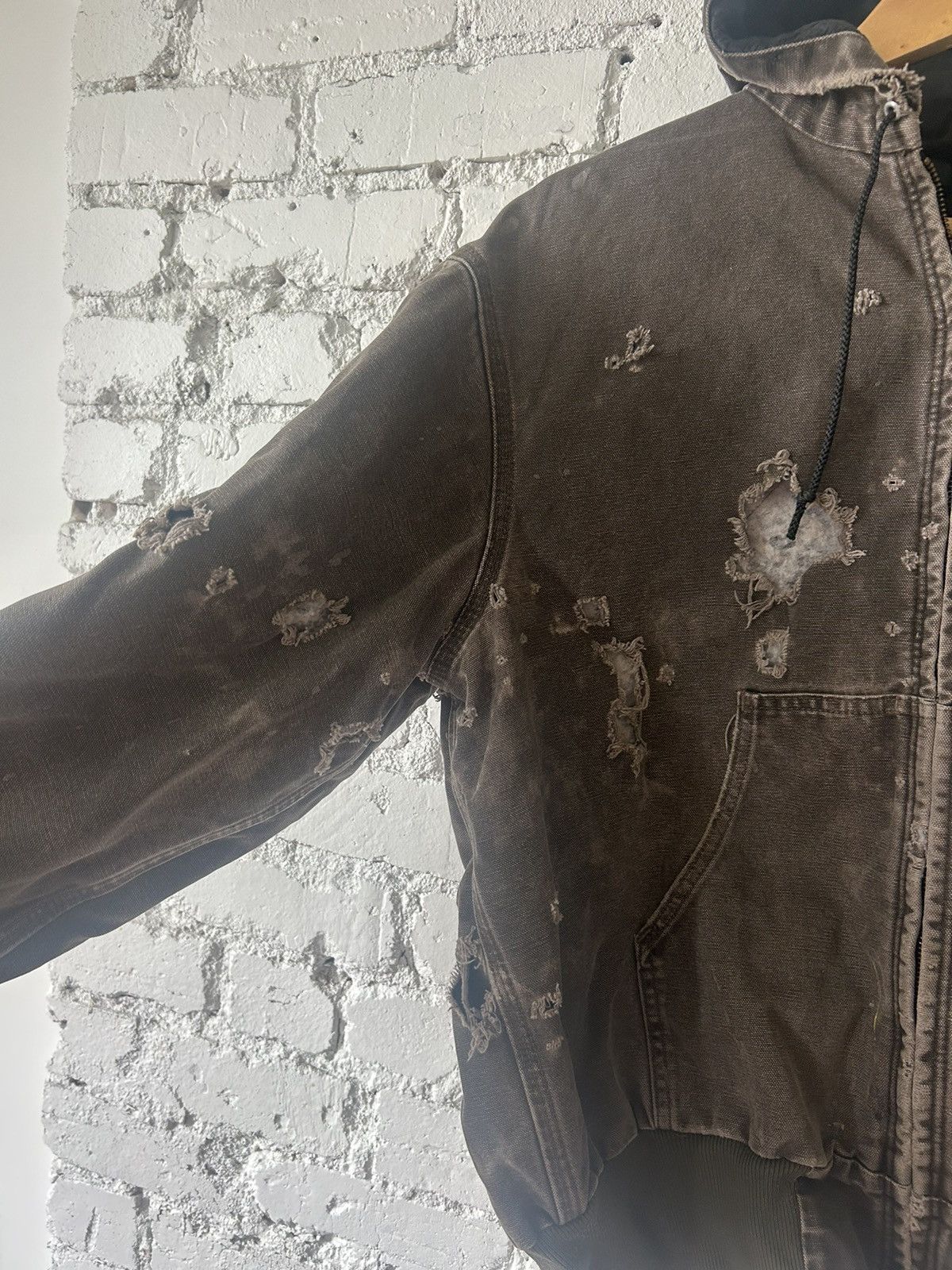Carhartt Vintage brown/Olive Green Thrashed Carhartt jacket Size US L / EU 52-54 / 3 - 4 Thumbnail