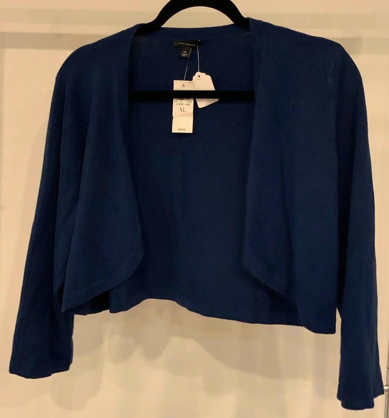 Ann Taylor Ann Taylor Women's Blue Lightweight Cardigan - XL Size ONE SIZE - 1 Thumbnail