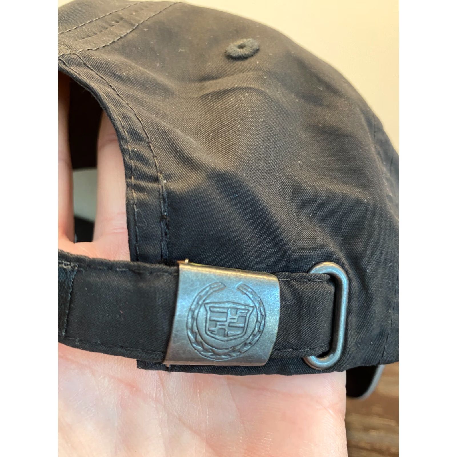 Vintage Cadillac Hat Mens One Size Black CTS Strapback Embroidered Cars Golf Hat Strapback Adjustable Lightweight Casual Golf Size ONE SIZE - 6 Thumbnail