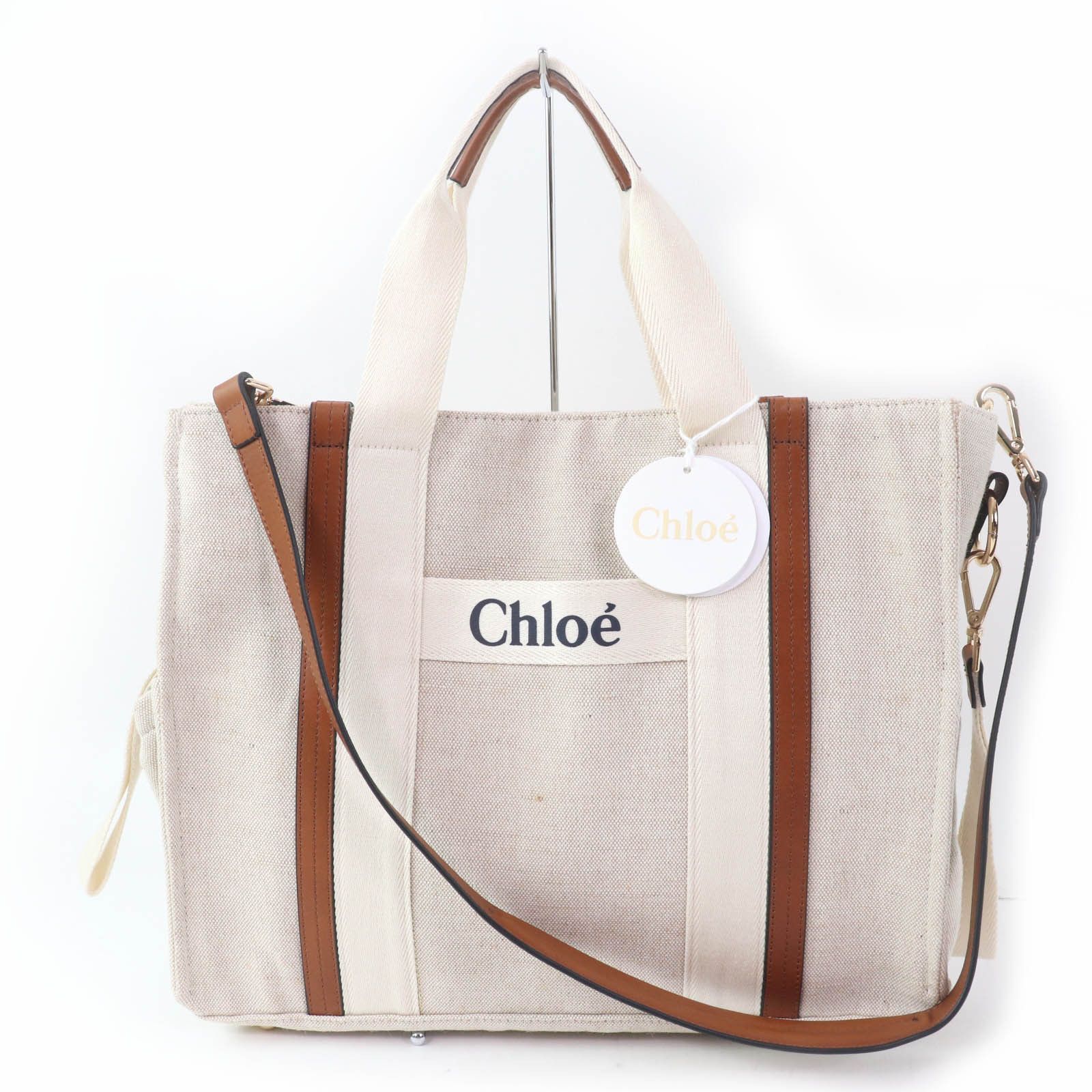 Chloe Chloe Chloe Tote Bag Jute Tote Bag Natural Material Tote Bag DUTY FREE for USA Size ONE SIZE - 1 Thumbnail