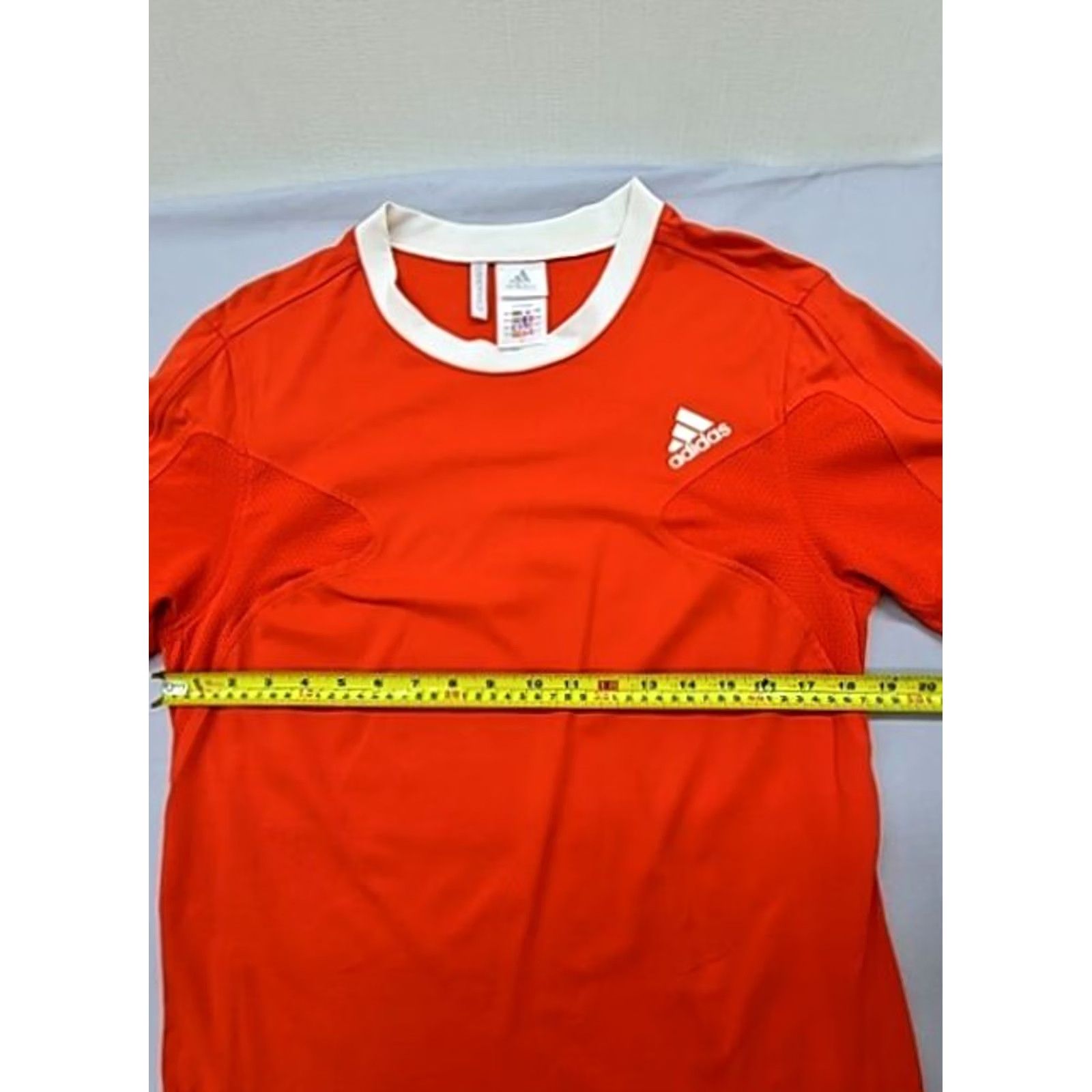 Adidas Adidas Men’s Red Soccer Jersey L Climalite Short Sleeve Stripes Size US L / EU 52-54 / 3 - 6 Thumbnail