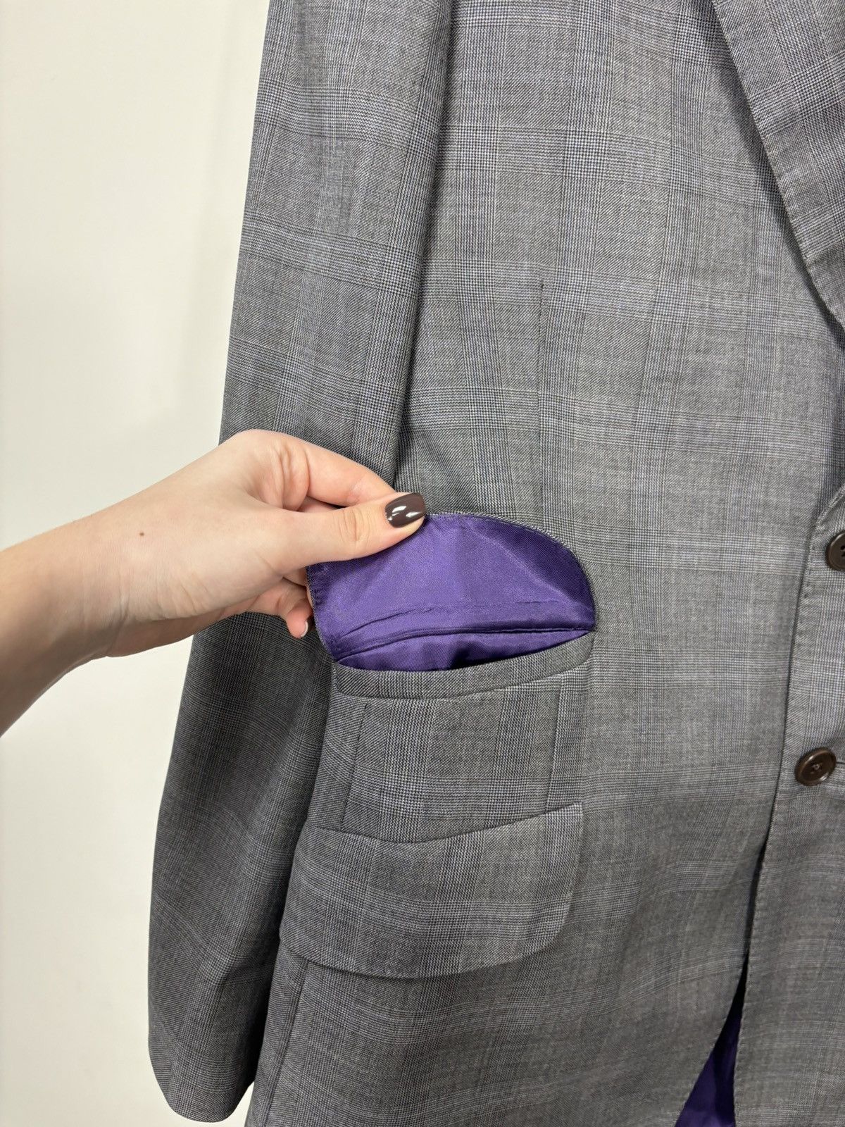Paul Smith Paul Smith 2-Buttons Gray Formal Luxury Wool Blazer Jacket Size 42R - 6 Thumbnail
