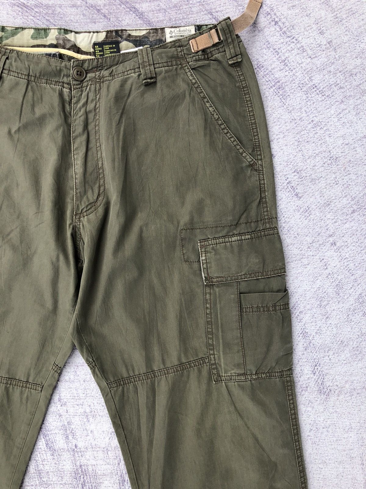 Columbia Columbia Green Cargo Multi-Pocket Tectical Pants Size US 33 - 6 Thumbnail