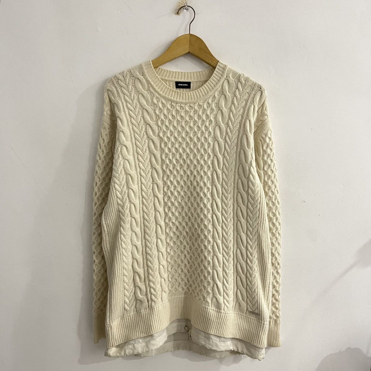 Diesel Diesel Cable Knitted Sweater Size US L / EU 52-54 / 3 - 1 Thumbnail