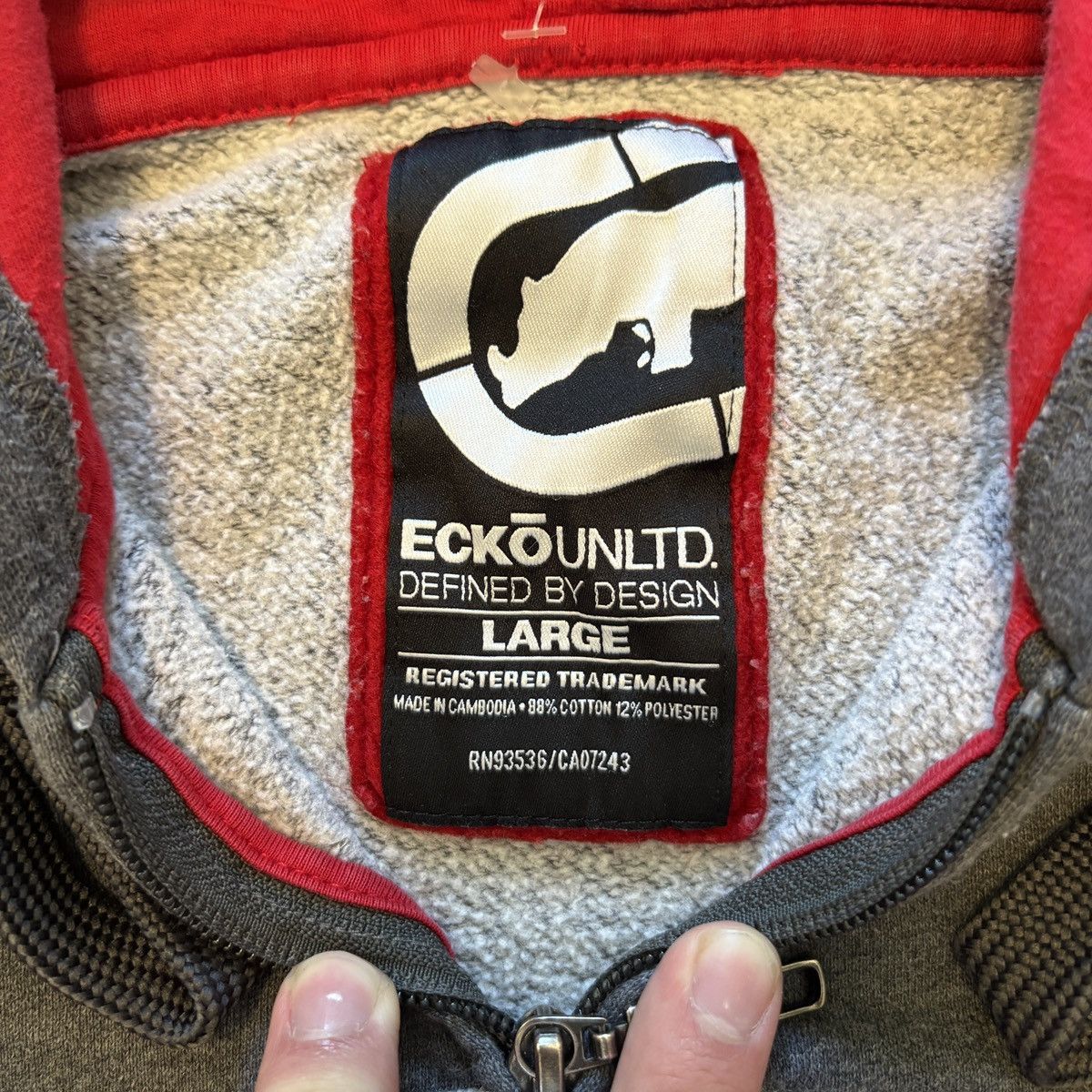 Ecko Unltd. Y2K Ecko Untld Zip-up Hoodie woth embroidery on frint large Size US L / EU 52-54 / 3 - 3 Thumbnail