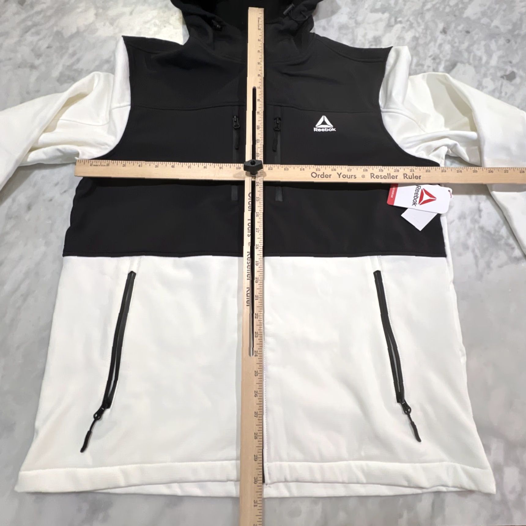 Reebok Reebok Softshell Fleece Lined Jacket L Hood Full Zip Pockets Outerwear NWT Size US L / EU 52-54 / 3 - 7 Thumbnail