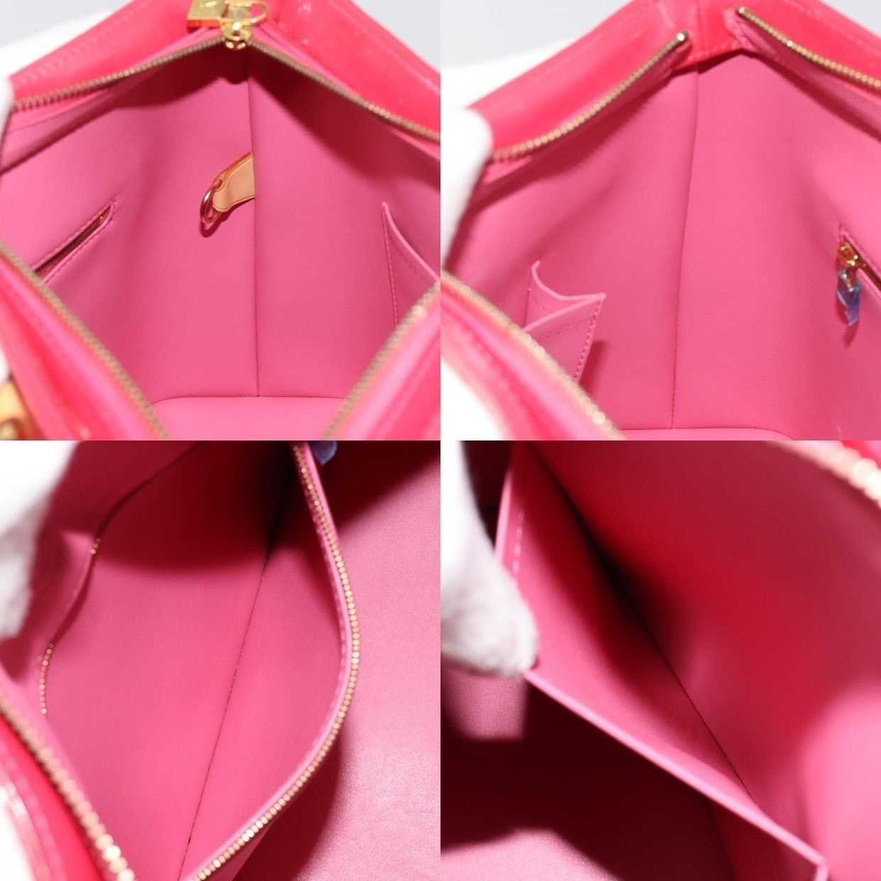 Louis Vuitton Louis Vuitton Monogram Vernis Houston Handbag Pink Size ONE SIZE - 13 Thumbnail