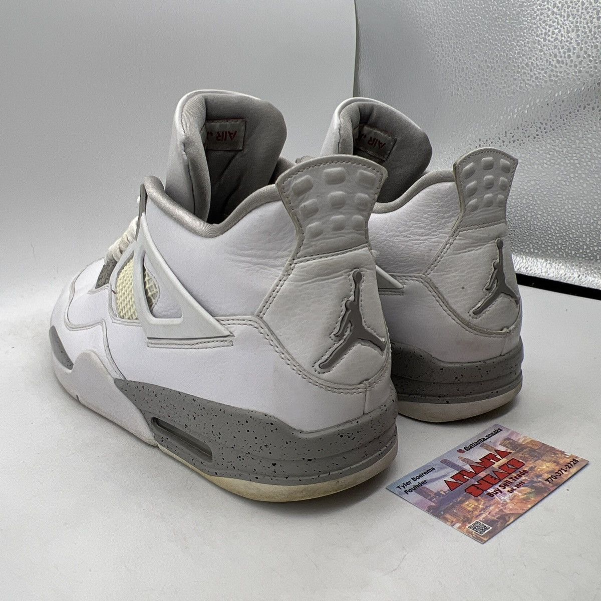 Jordan Brand Air Jordan 4 white Oreo Size US 12 / EU 45 - 4 Thumbnail