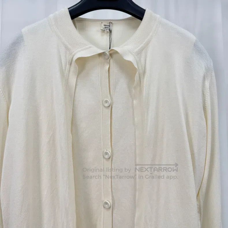 Hermes Hermes Ivory faux two-piece cashmere knitted long sleeve Size XS / US 0-2 / IT 36-38 - 3 Thumbnail